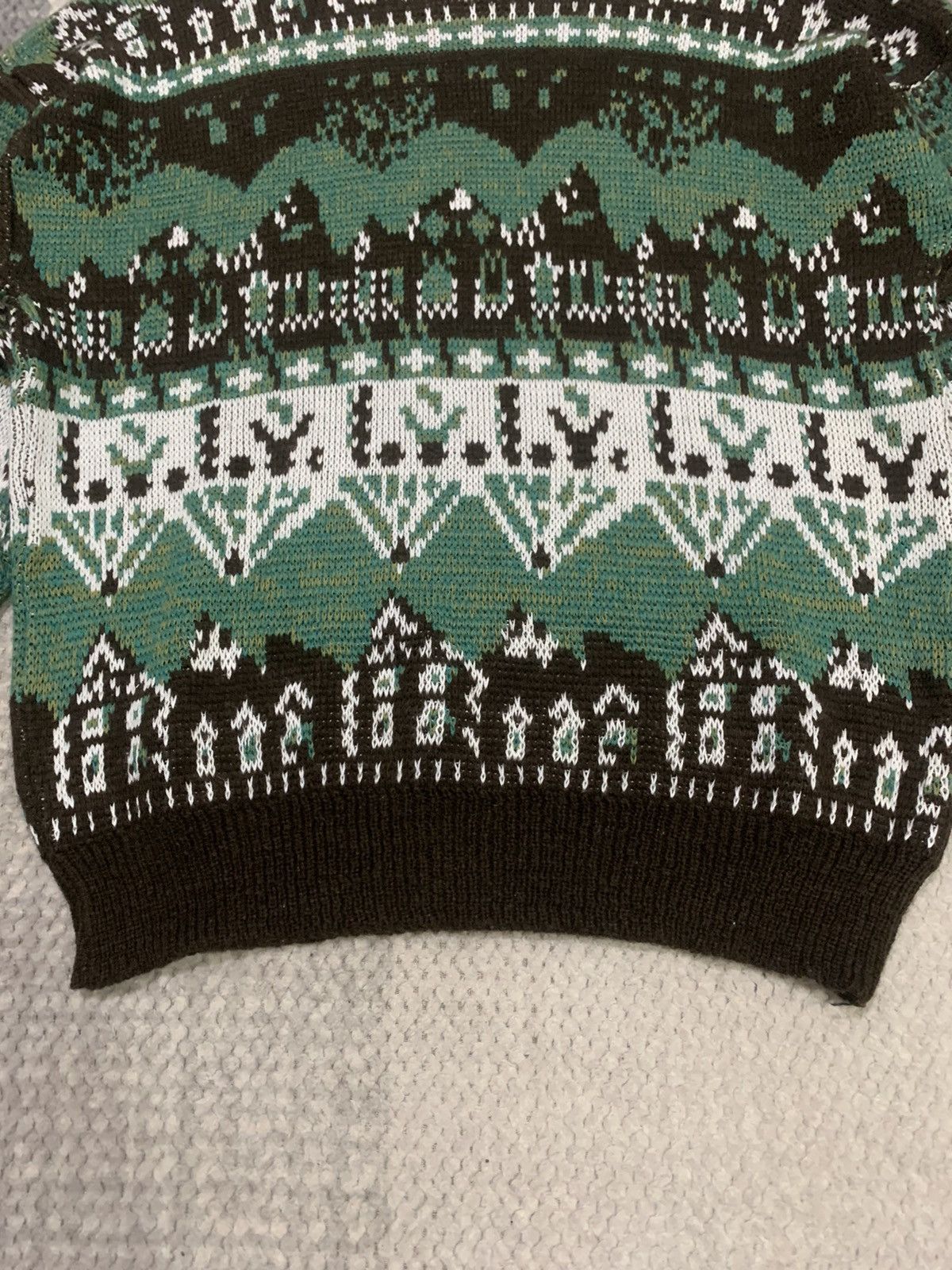 Aran Isles Knitwear × Japanese Brand ROCK CANYON Fullprinted Intarsia Knitwer Pullover Sweater Size US L / EU 52-54 / 3 - 9 Thumbnail