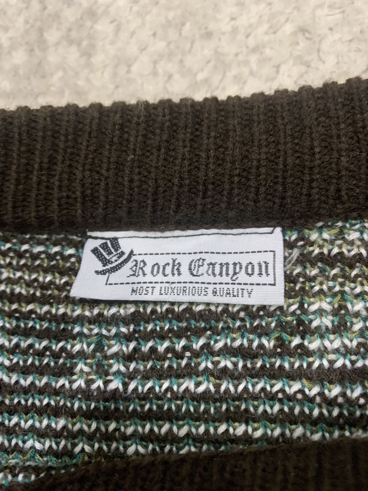 Aran Isles Knitwear × Japanese Brand ROCK CANYON Fullprinted Intarsia Knitwer Pullover Sweater Size US L / EU 52-54 / 3 - 13 Thumbnail