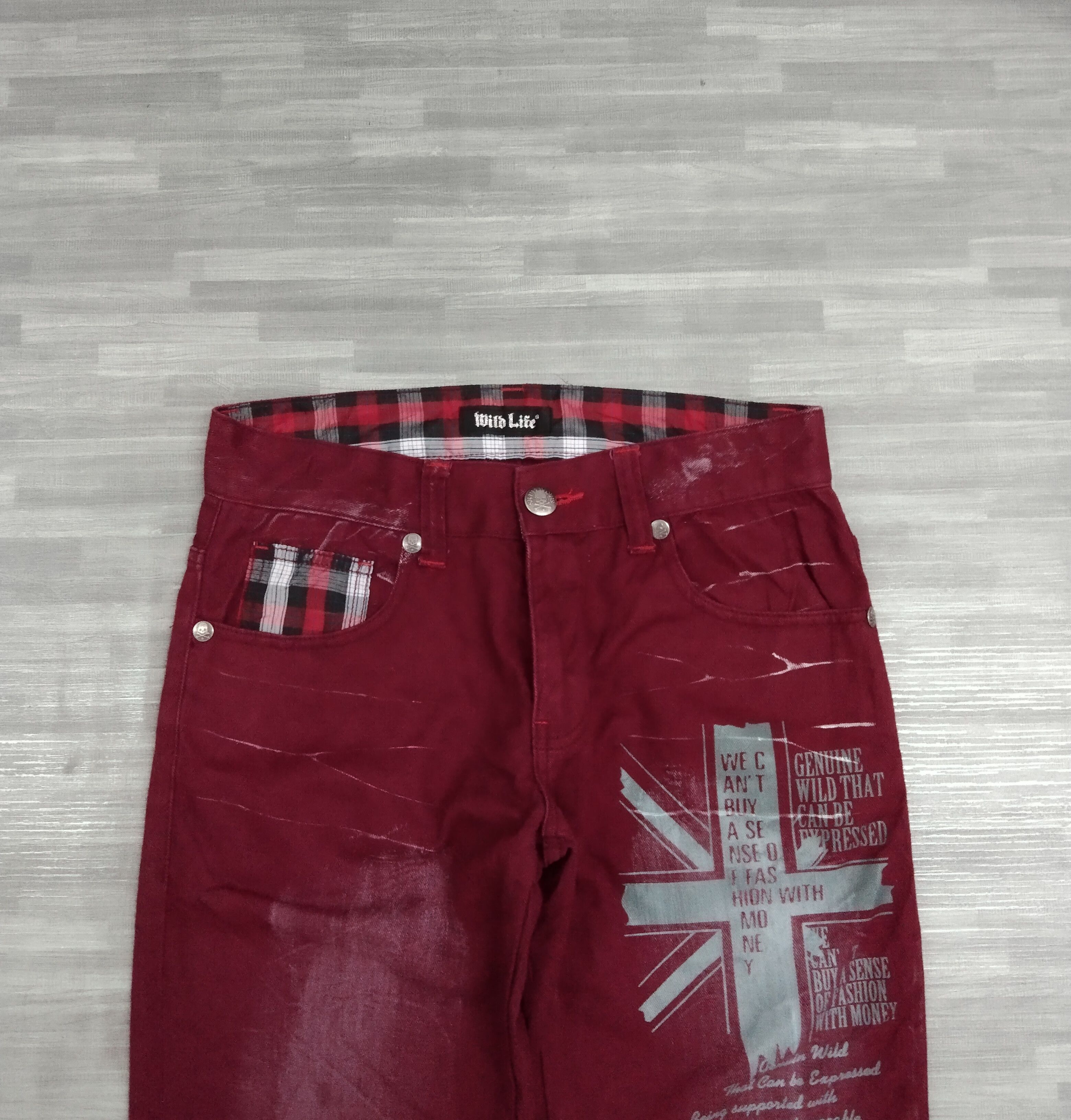 Japanese Brand SUPER SICK ILLUSTRATION WILD LIFE DENIM PANTS Size US 29 - 4 Thumbnail