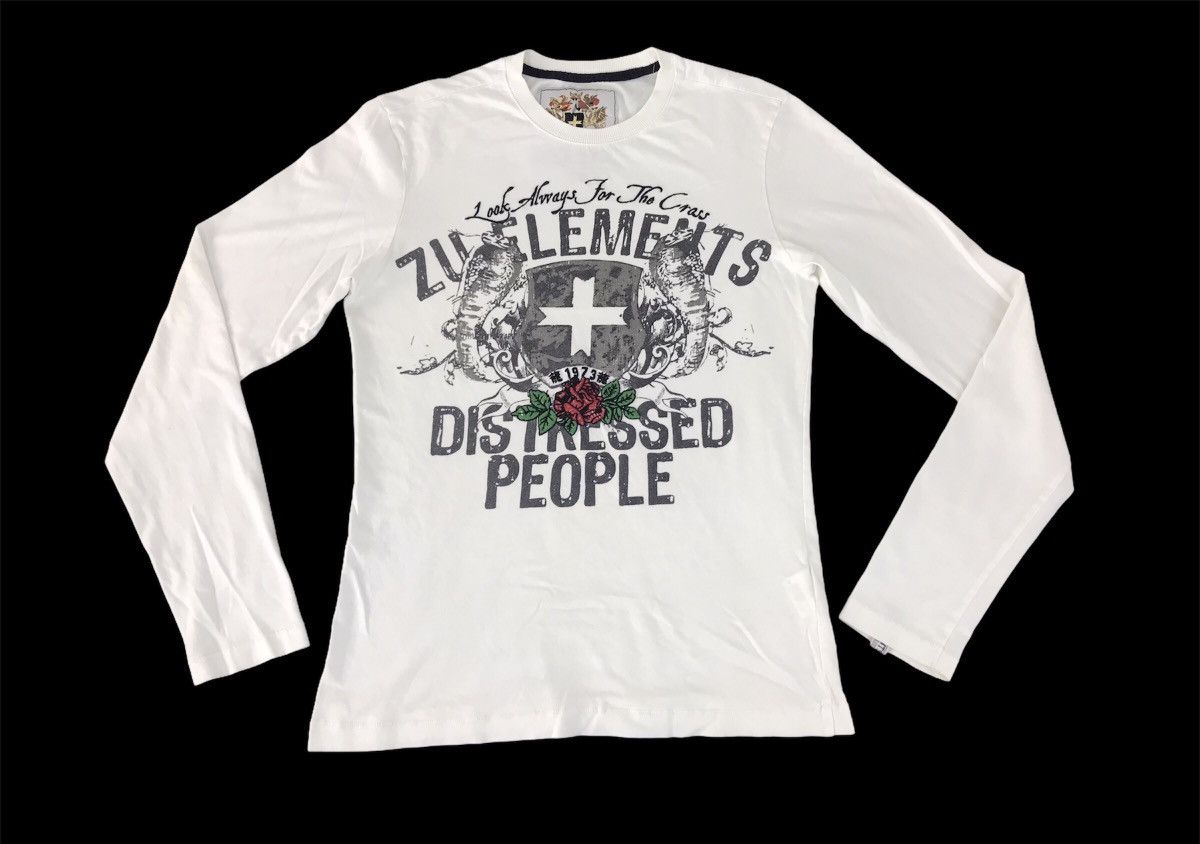 Other Zu Elements Made With Love Distresed People Tee Unisex Size US S / EU 44-46 / 1 - 1 Thumbnail