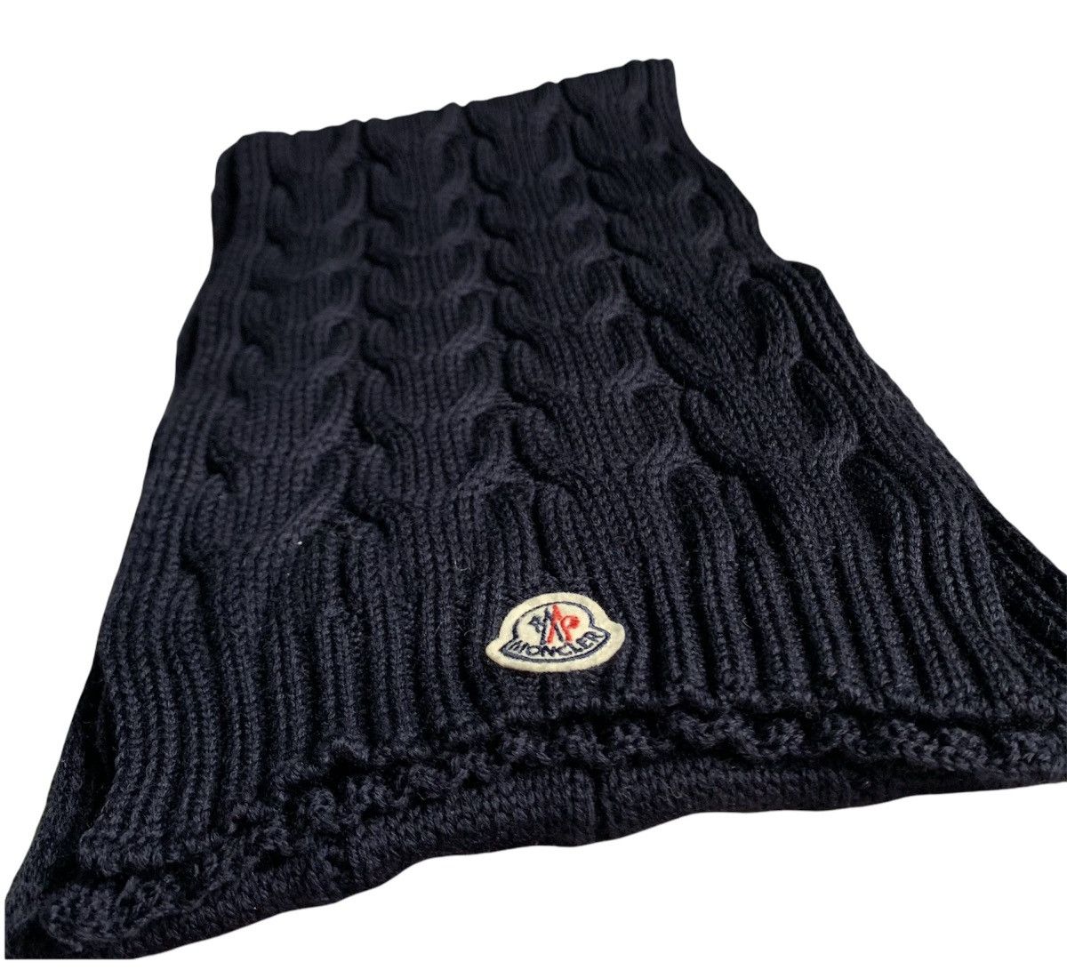 Moncler Moncler Enfant Logo Patch Scarf Size ONE SIZE - 3 Thumbnail