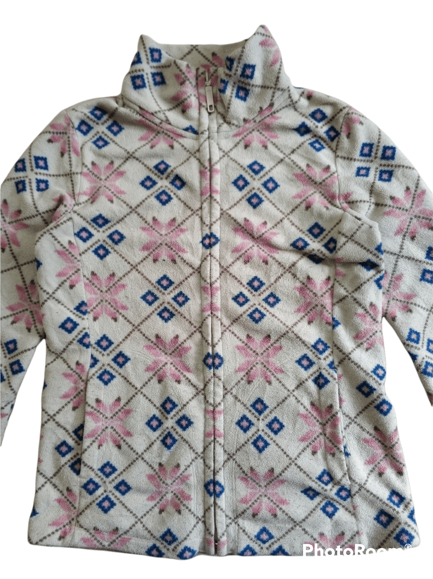 Japanese Brand 🔥Uniqlo Zipper Printed Fleece Size S / US 4 / IT 40 - 6 Thumbnail