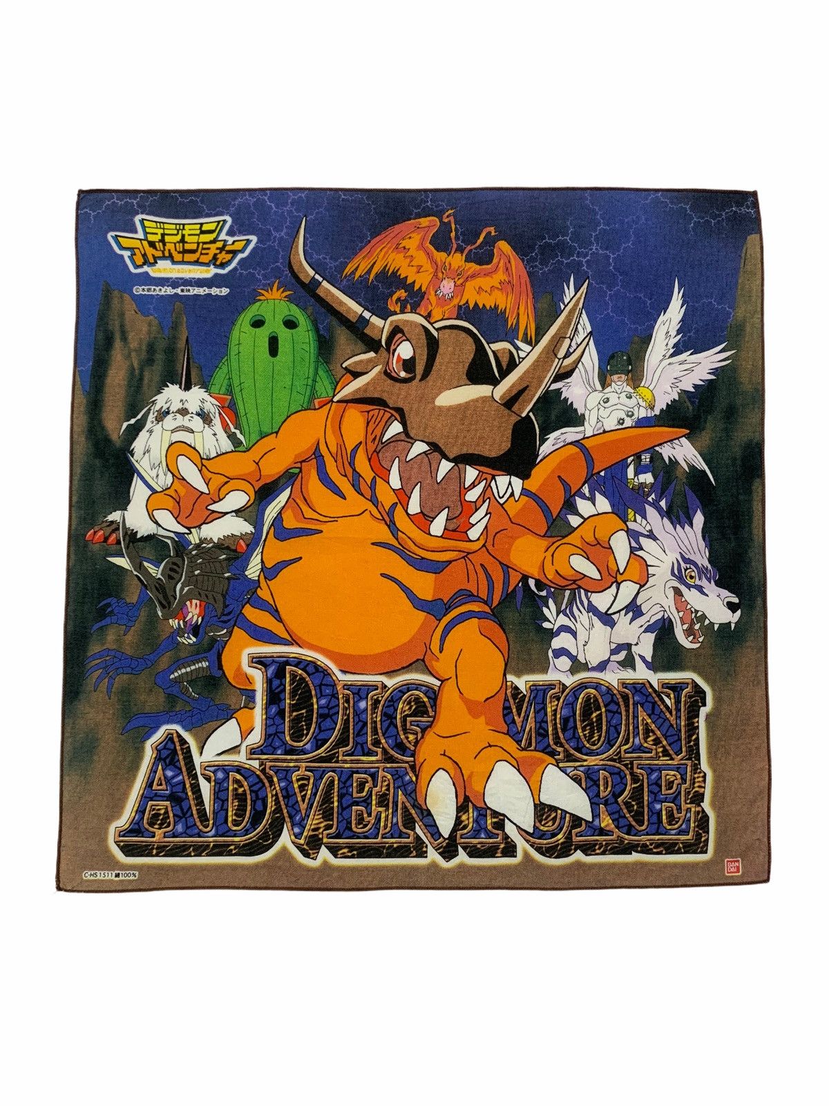Anime × Japanese Brand × Vintage Japanese Anima Digimon Handkerchief/Neckerchief/Bandana Size ONE SIZE - 1 Thumbnail