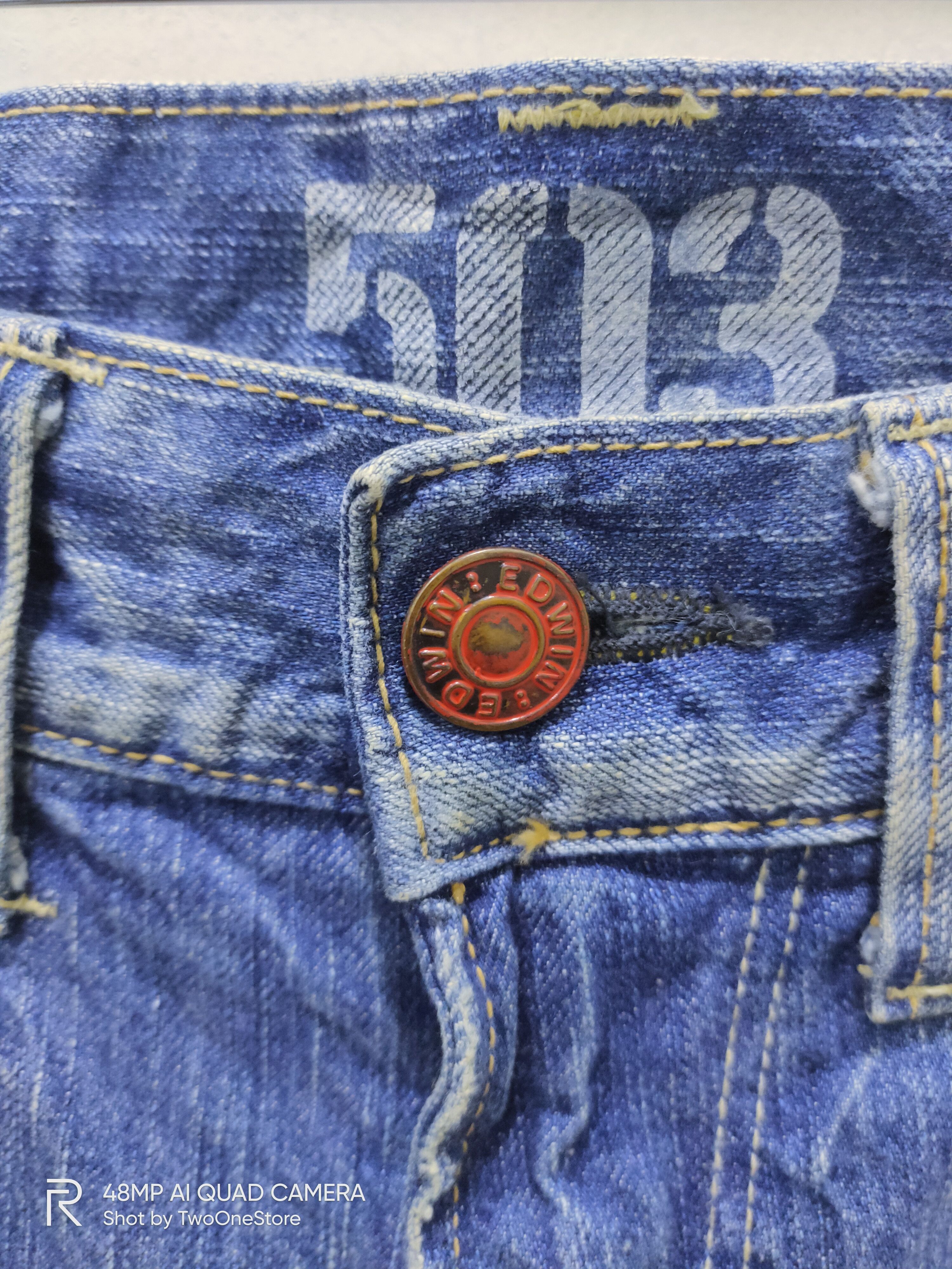 Edwin Vintage Painter EDWIN 503 BLUE TRIP Distressed Denim Jeans Size US 29 - 20 Thumbnail