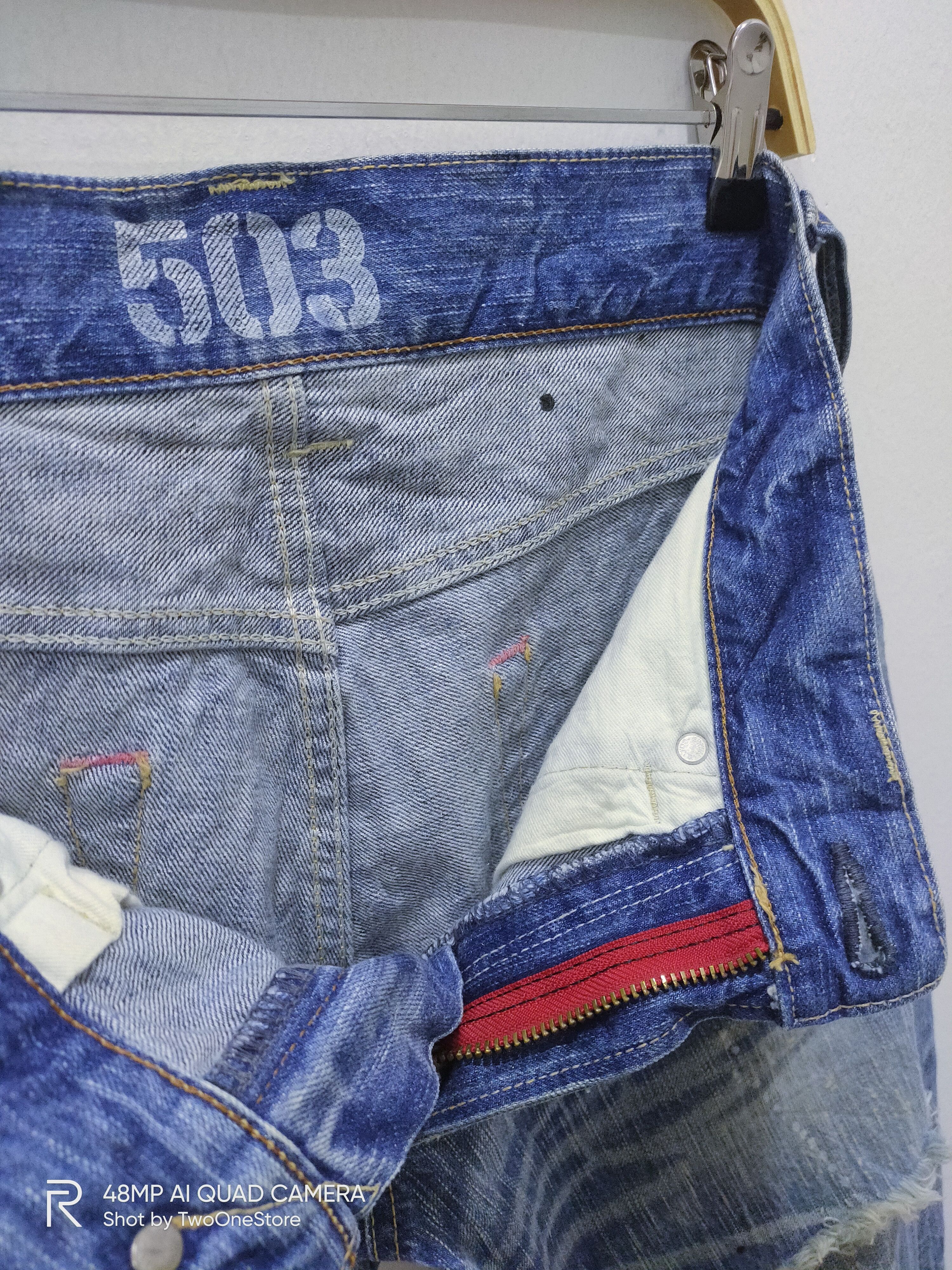 Edwin Vintage Painter EDWIN 503 BLUE TRIP Distressed Denim Jeans Size US 29 - 4 Thumbnail