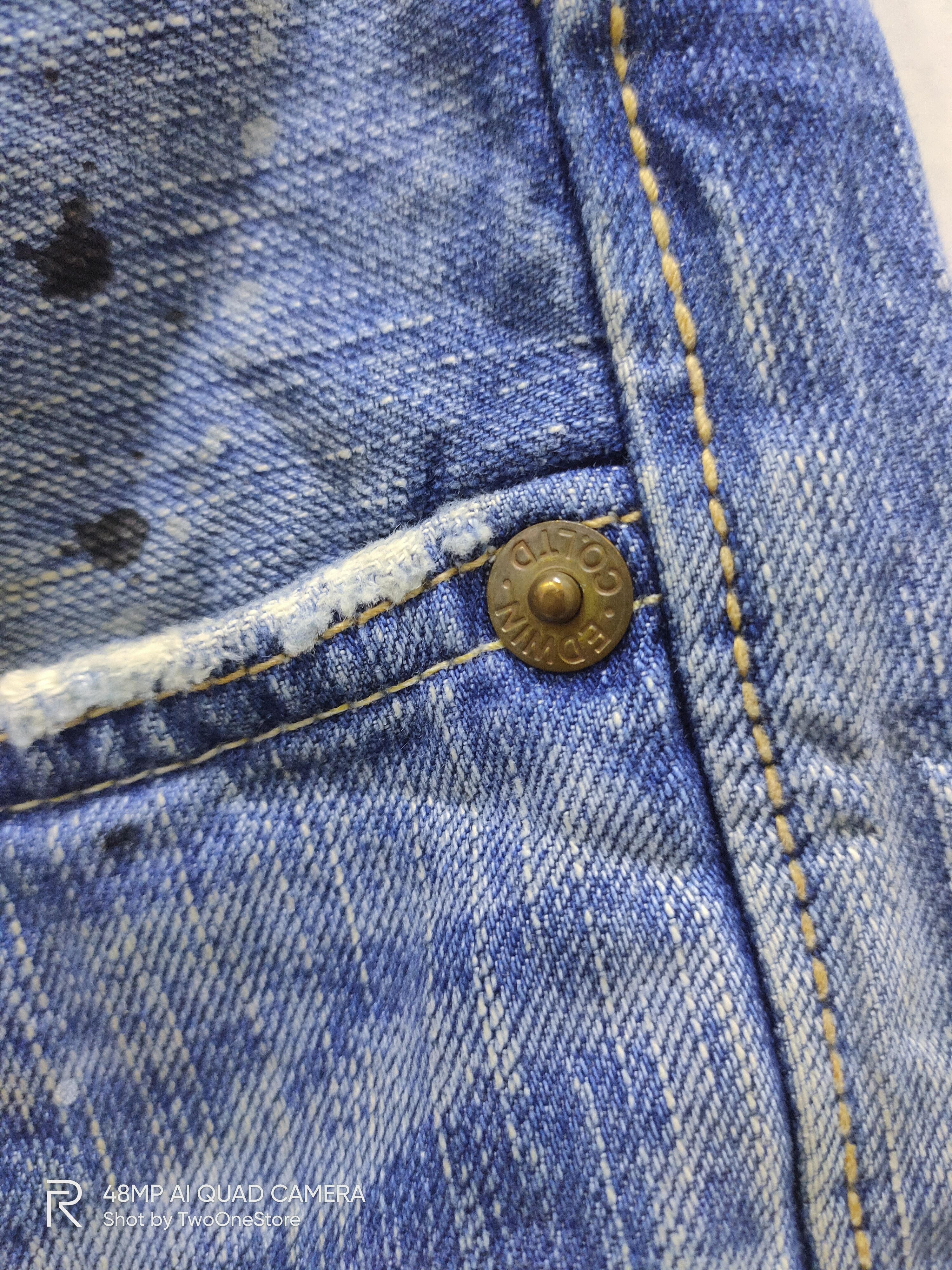 Edwin Vintage Painter EDWIN 503 BLUE TRIP Distressed Denim Jeans Size US 29 - 10 Thumbnail
