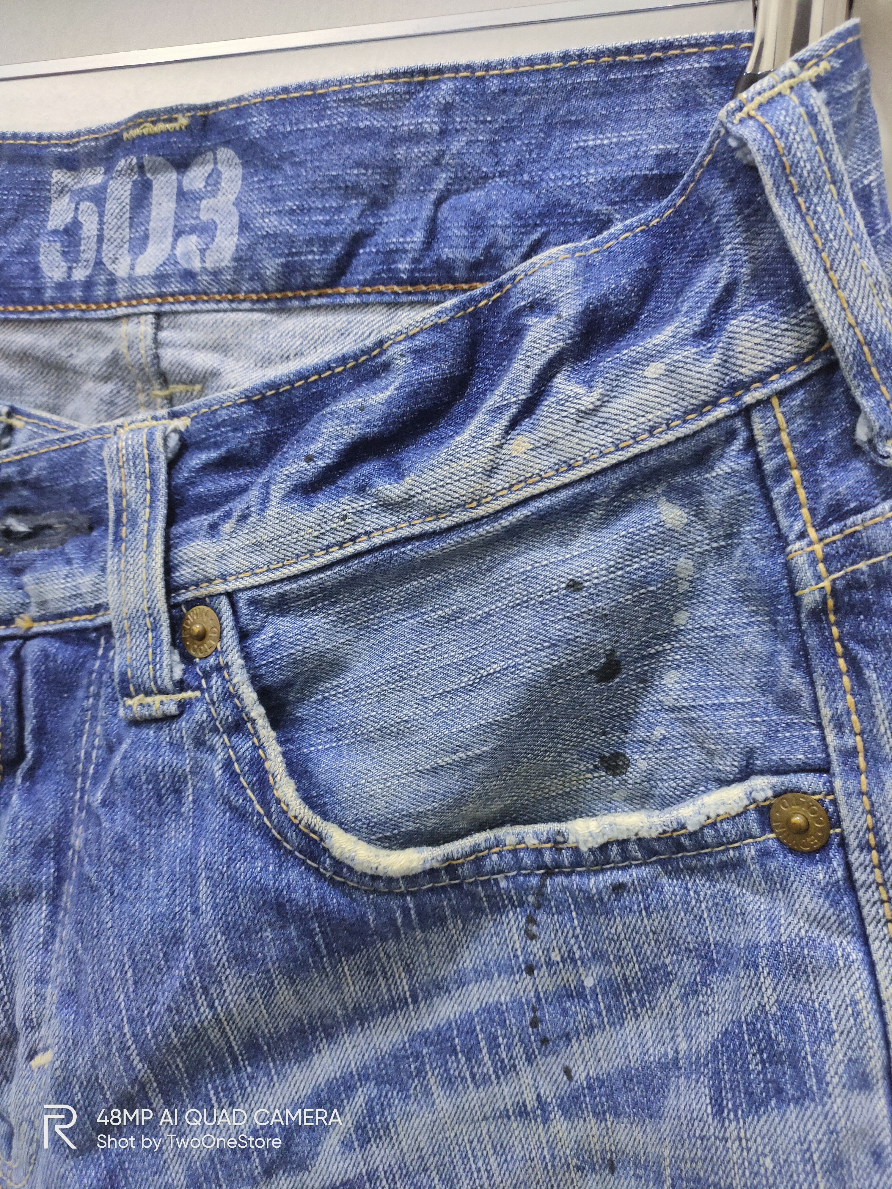 Edwin Vintage Painter EDWIN 503 BLUE TRIP Distressed Denim Jeans Size US 29 - 8 Thumbnail