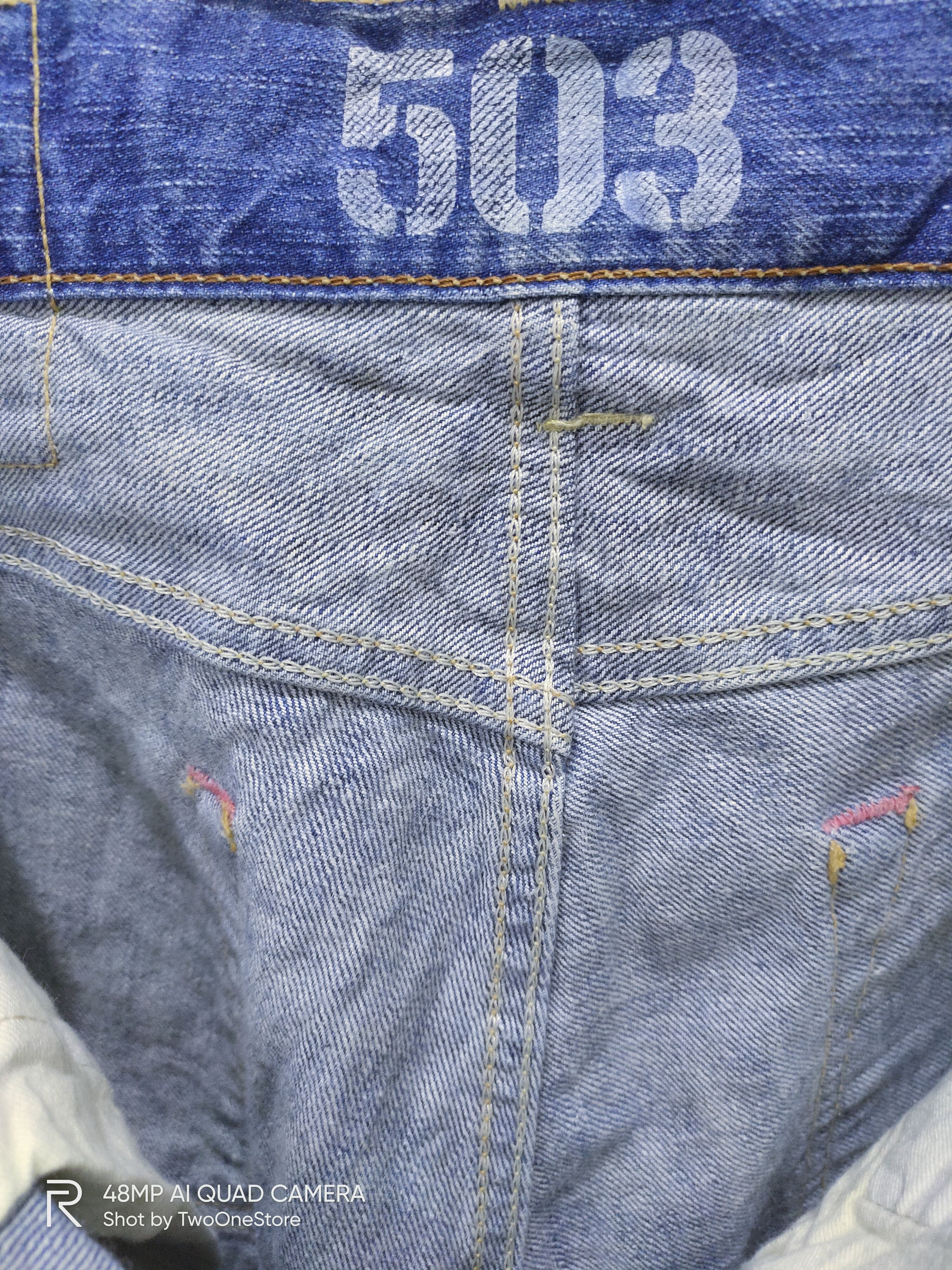 Edwin Vintage Painter EDWIN 503 BLUE TRIP Distressed Denim Jeans Size US 29 - 14 Thumbnail