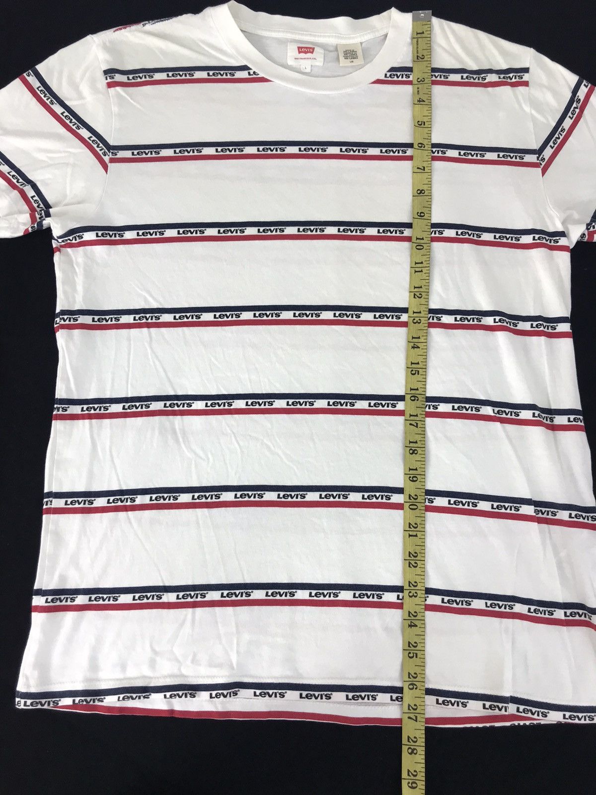 Levi's Vintage Levi’s Strauss & Co Striped Tee Fits M L Size US M / EU 48-50 / 2 - 6 Thumbnail
