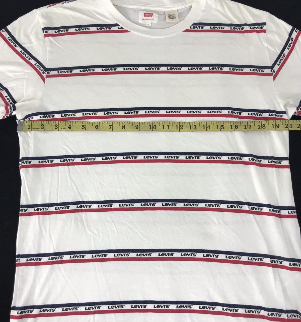 Levi's Vintage Levi’s Strauss & Co Striped Tee Fits M L Size US M / EU 48-50 / 2 - 5 Thumbnail