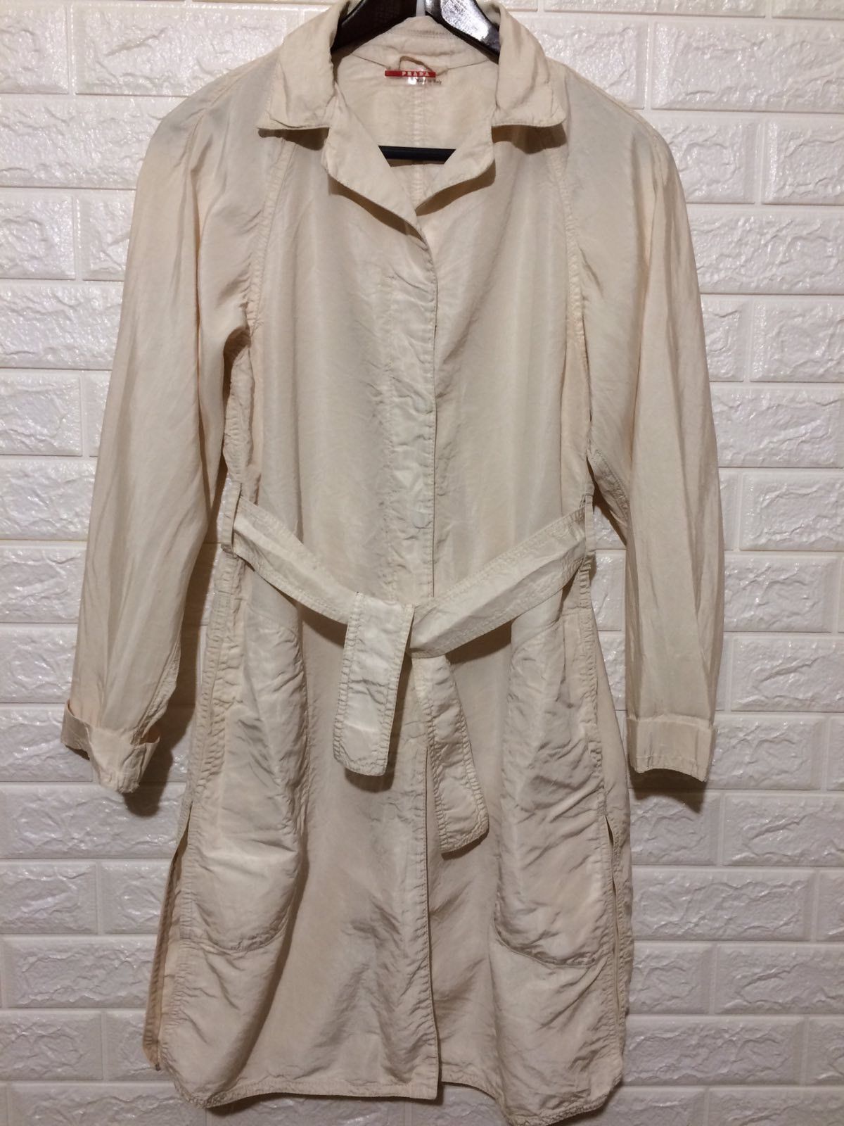 Prada Vintage Prada Silk Trench Coat Size M / US 6-8 / IT 42-44 - 1 Thumbnail