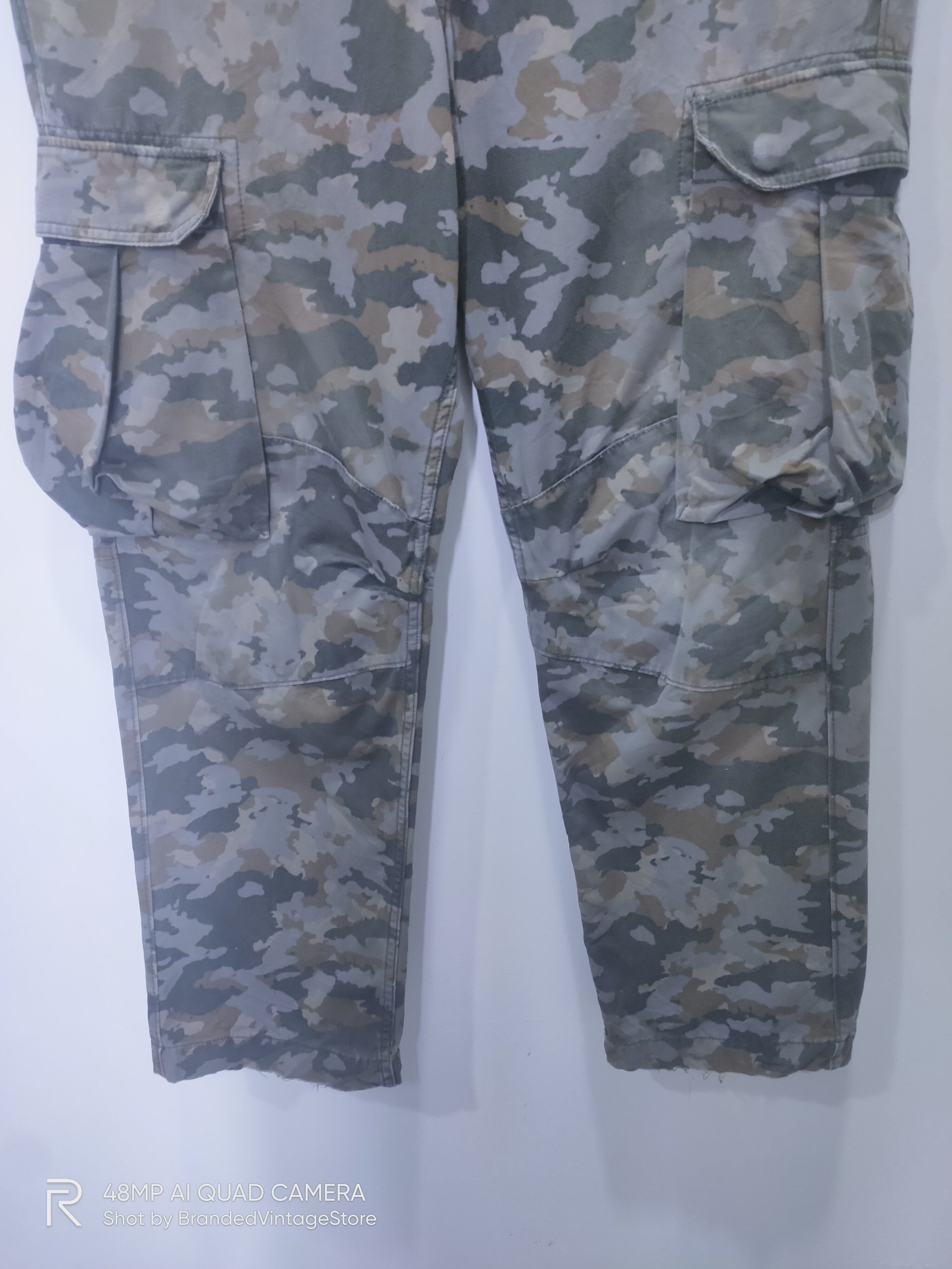Gap GAP Military Camo Tactical Utility Double Knee Cargo Pants Size US 31 - 6 Thumbnail