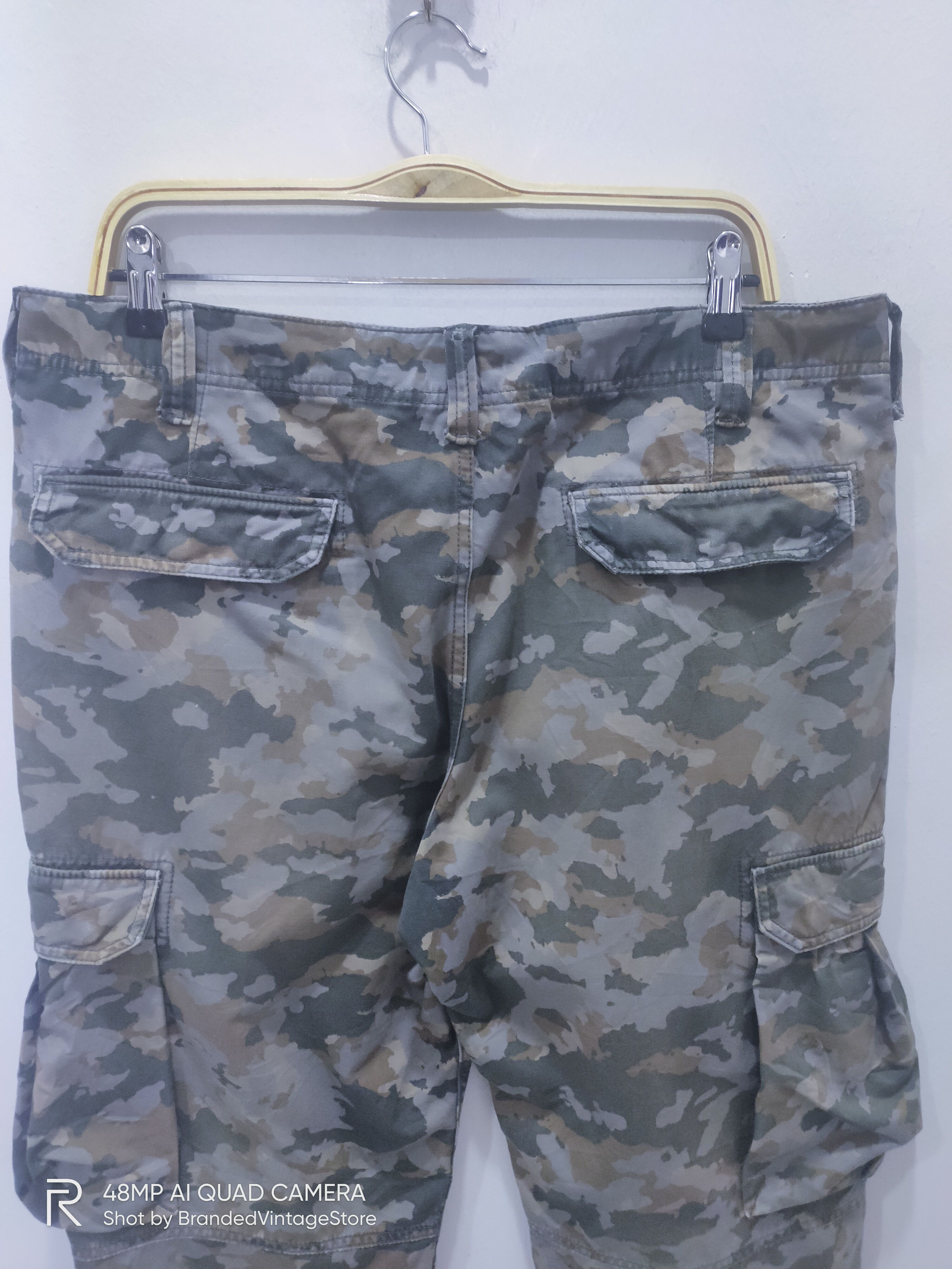 Gap GAP Military Camo Tactical Utility Double Knee Cargo Pants Size US 31 - 9 Thumbnail
