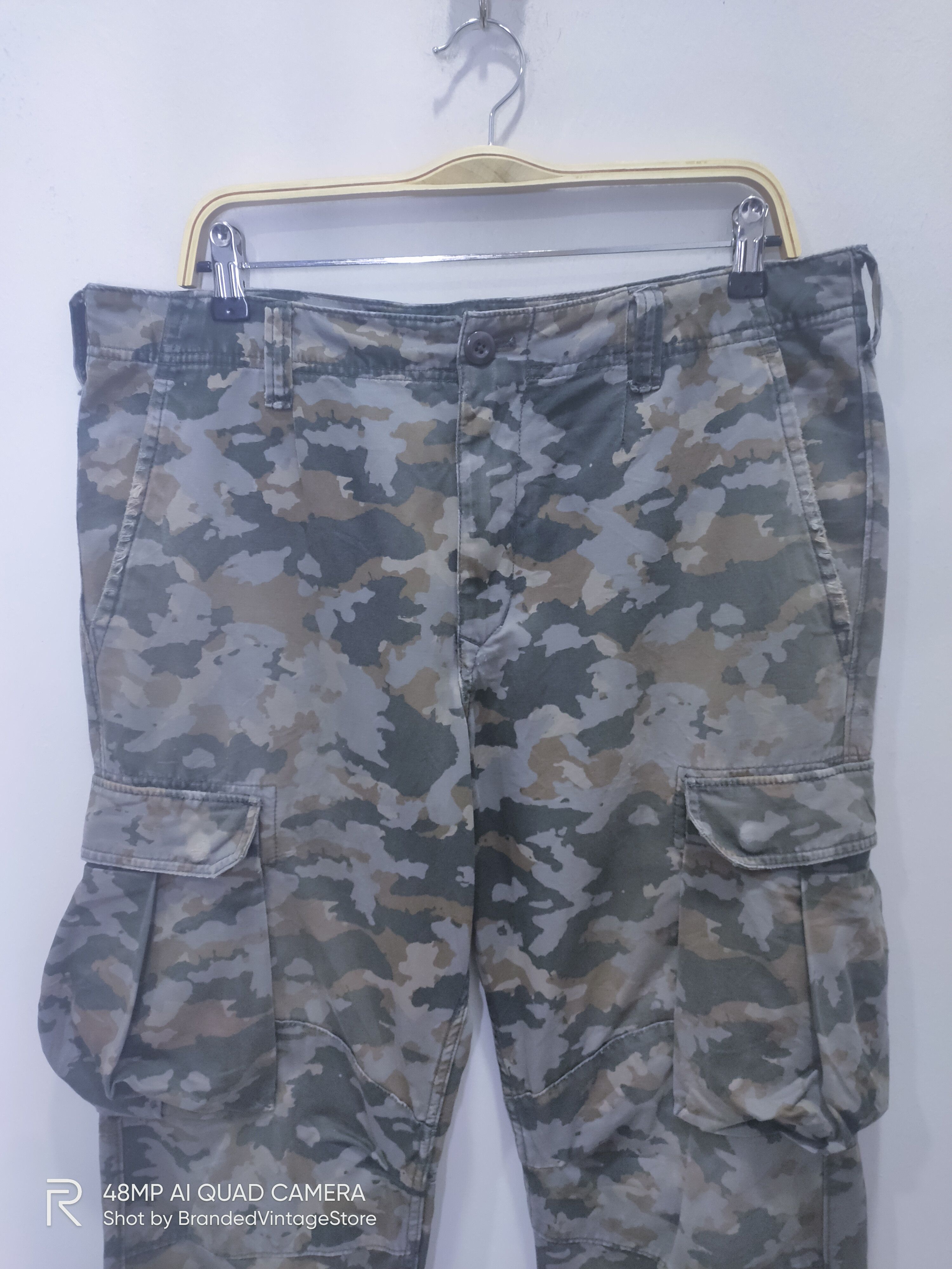Gap GAP Military Camo Tactical Utility Double Knee Cargo Pants Size US 31 - 4 Thumbnail