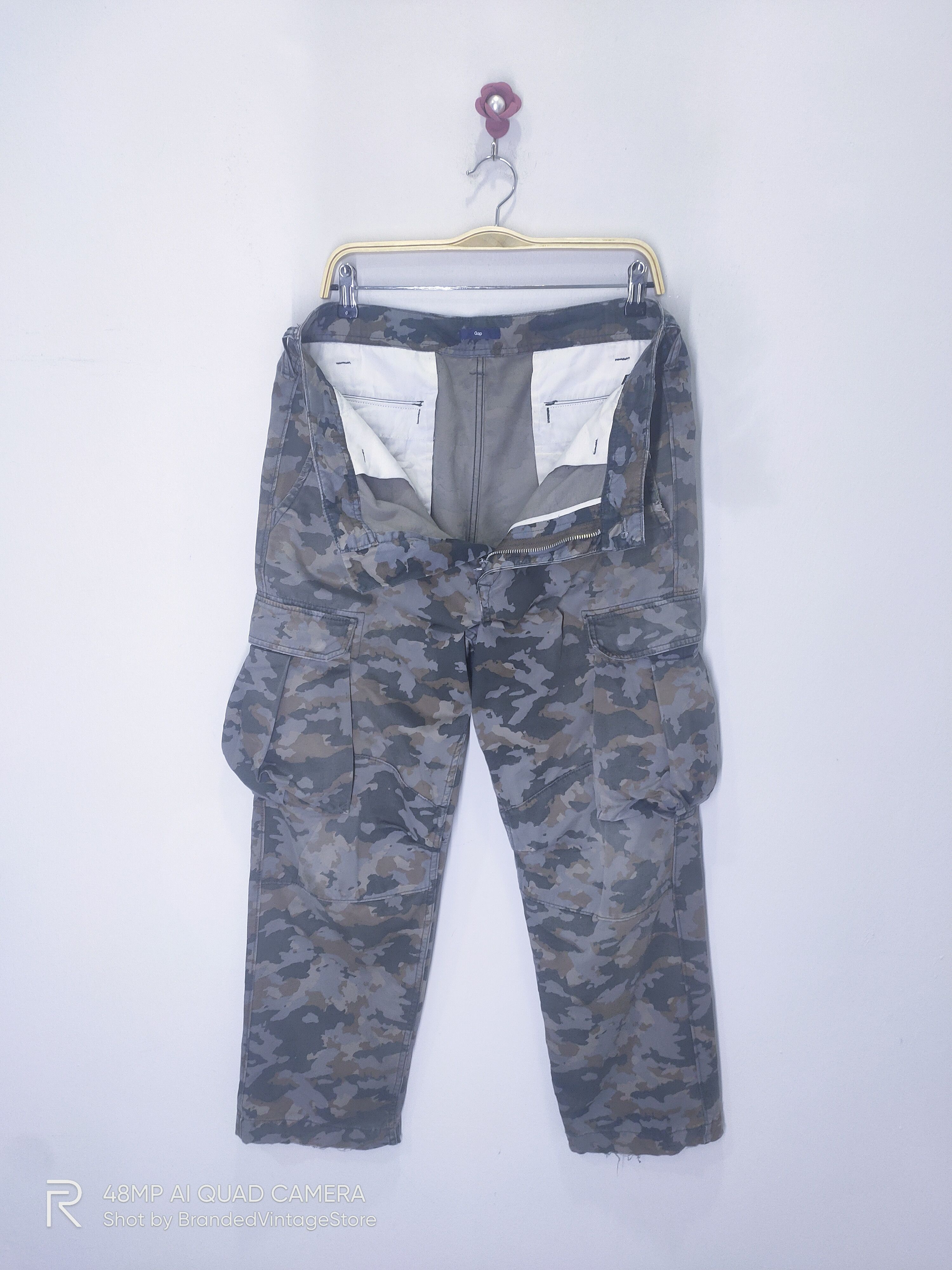 Gap GAP Military Camo Tactical Utility Double Knee Cargo Pants Size US 31 - 3 Thumbnail