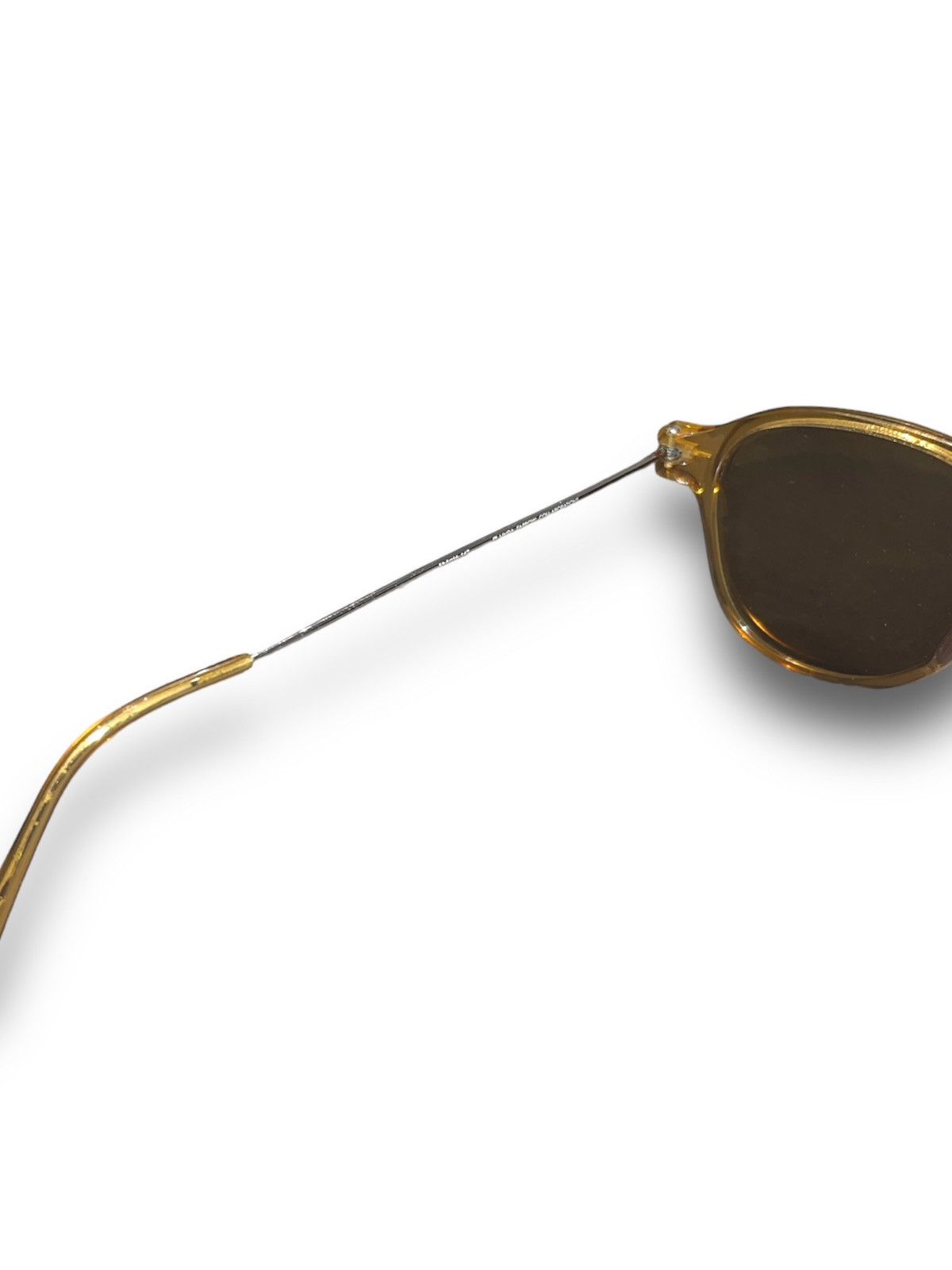 Dries Van Noten × Linda Farrow Dries Van Noten X Linda Farrow DVN/34/2 Yellow Sunglasses Size ONE SIZE - 7 Thumbnail
