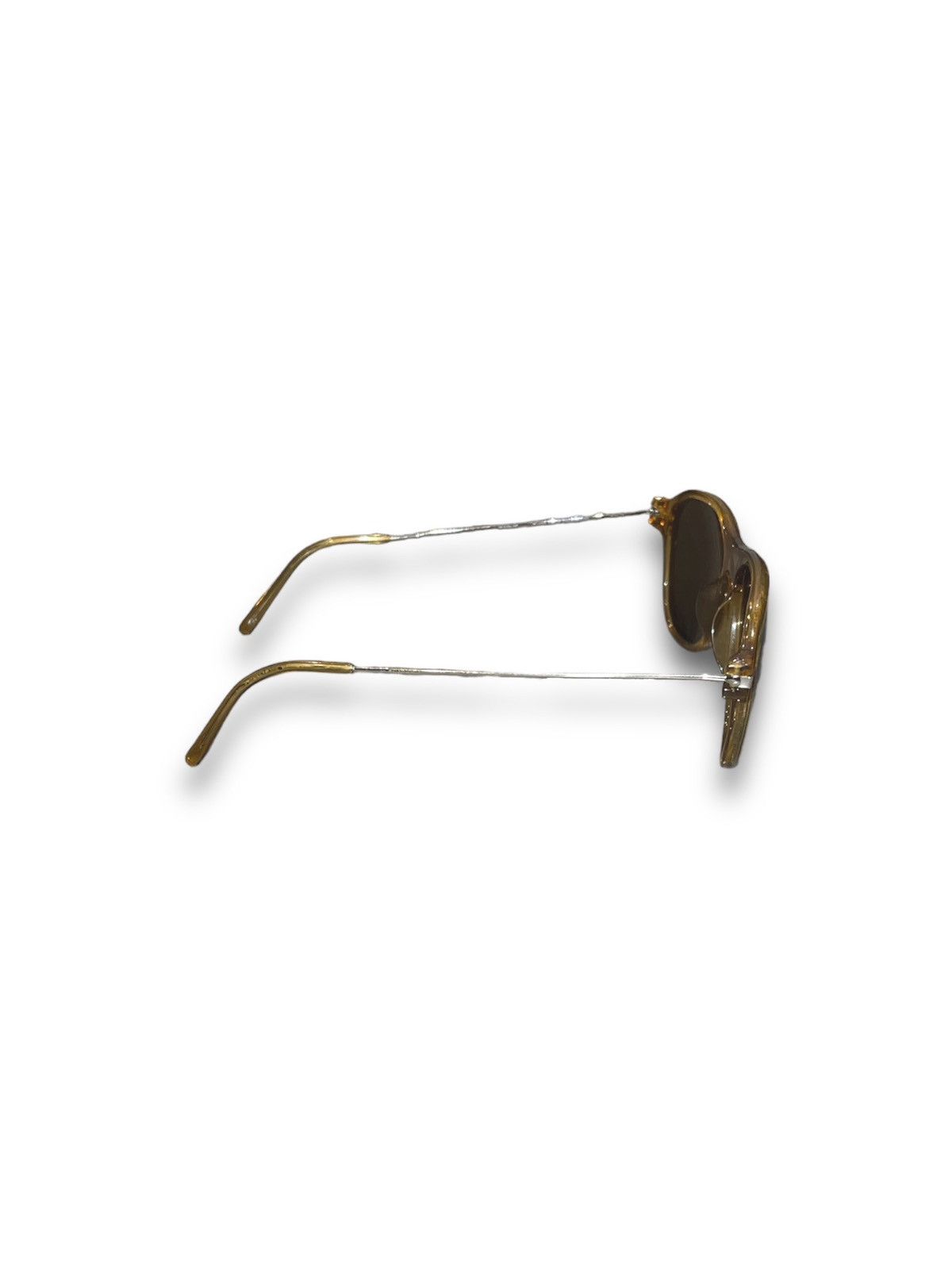 Dries Van Noten × Linda Farrow Dries Van Noten X Linda Farrow DVN/34/2 Yellow Sunglasses Size ONE SIZE - 5 Thumbnail