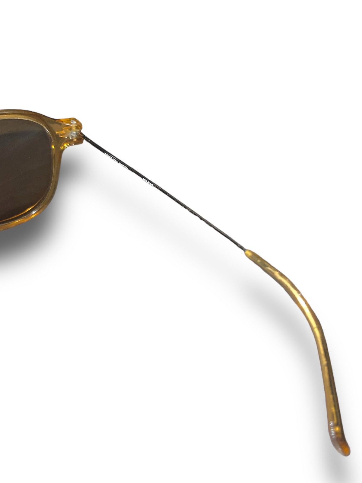 Dries Van Noten × Linda Farrow Dries Van Noten X Linda Farrow DVN/34/2 Yellow Sunglasses Size ONE SIZE - 9 Thumbnail