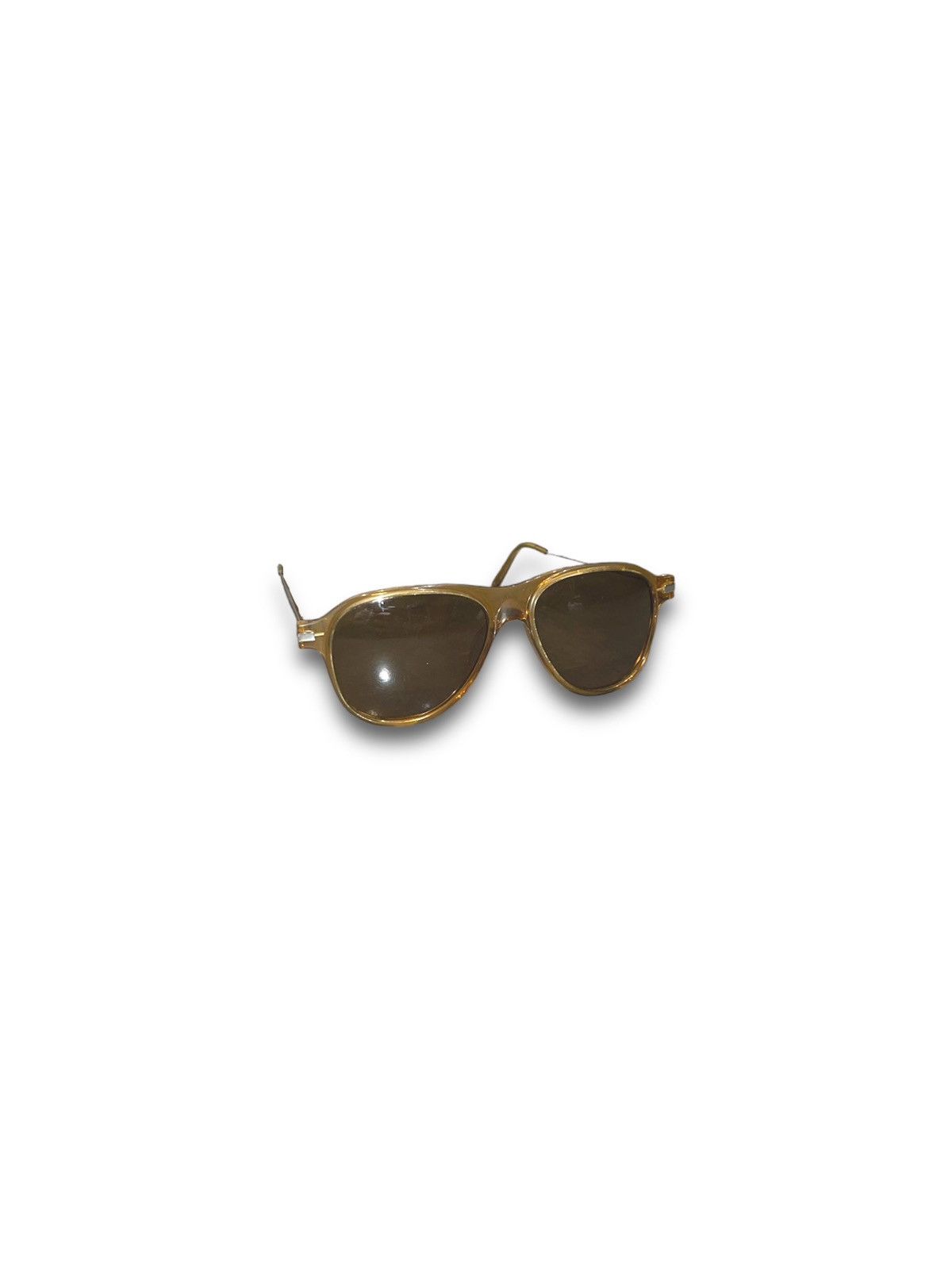 Dries Van Noten × Linda Farrow Dries Van Noten X Linda Farrow DVN/34/2 Yellow Sunglasses Size ONE SIZE - 3 Thumbnail
