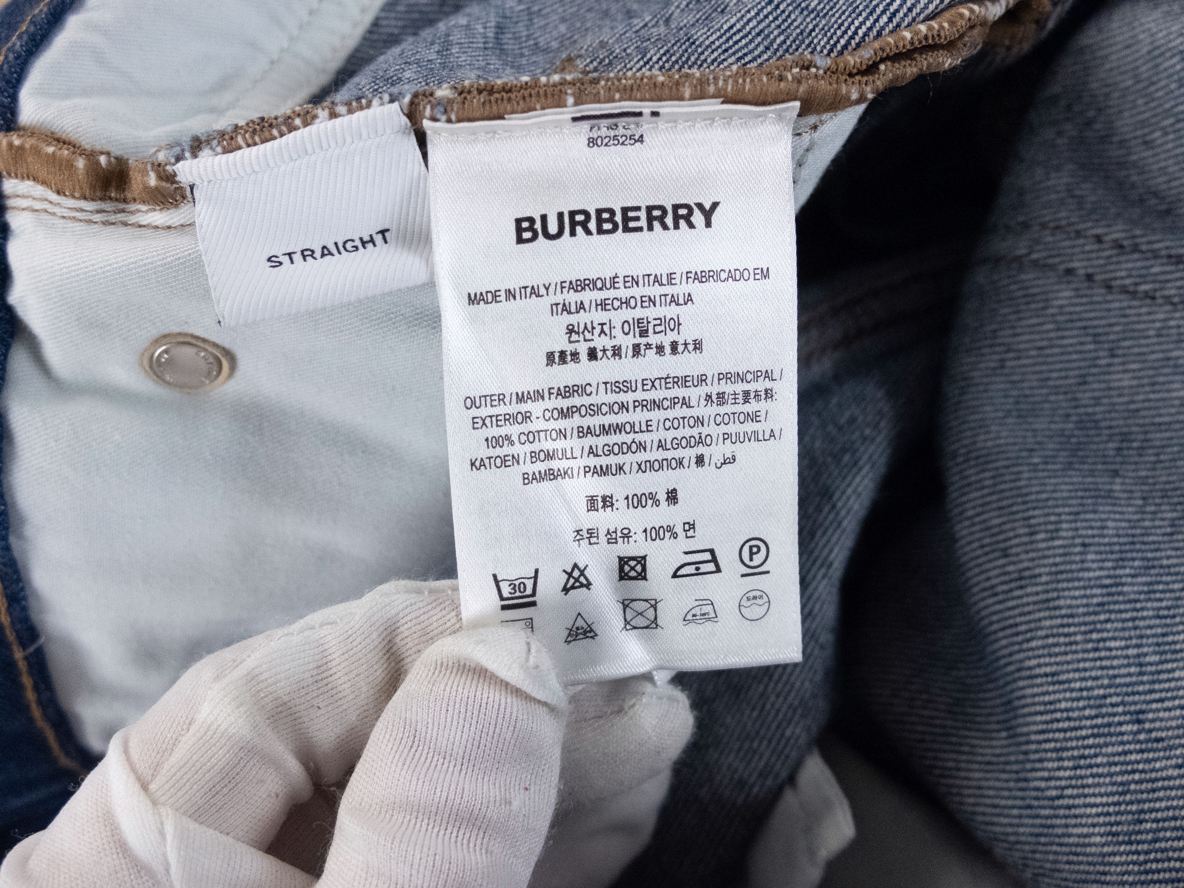 Burberry BURBERRY Monik straight leg high waist indigo blue jeans 27 Size 27" / US 4 / IT 40 - 12 Thumbnail