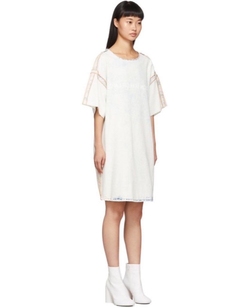 Maison Margiela Maison Margiela Logo T-Shirt Dress Size M / US 6-8 / IT 42-44 - 10 Thumbnail