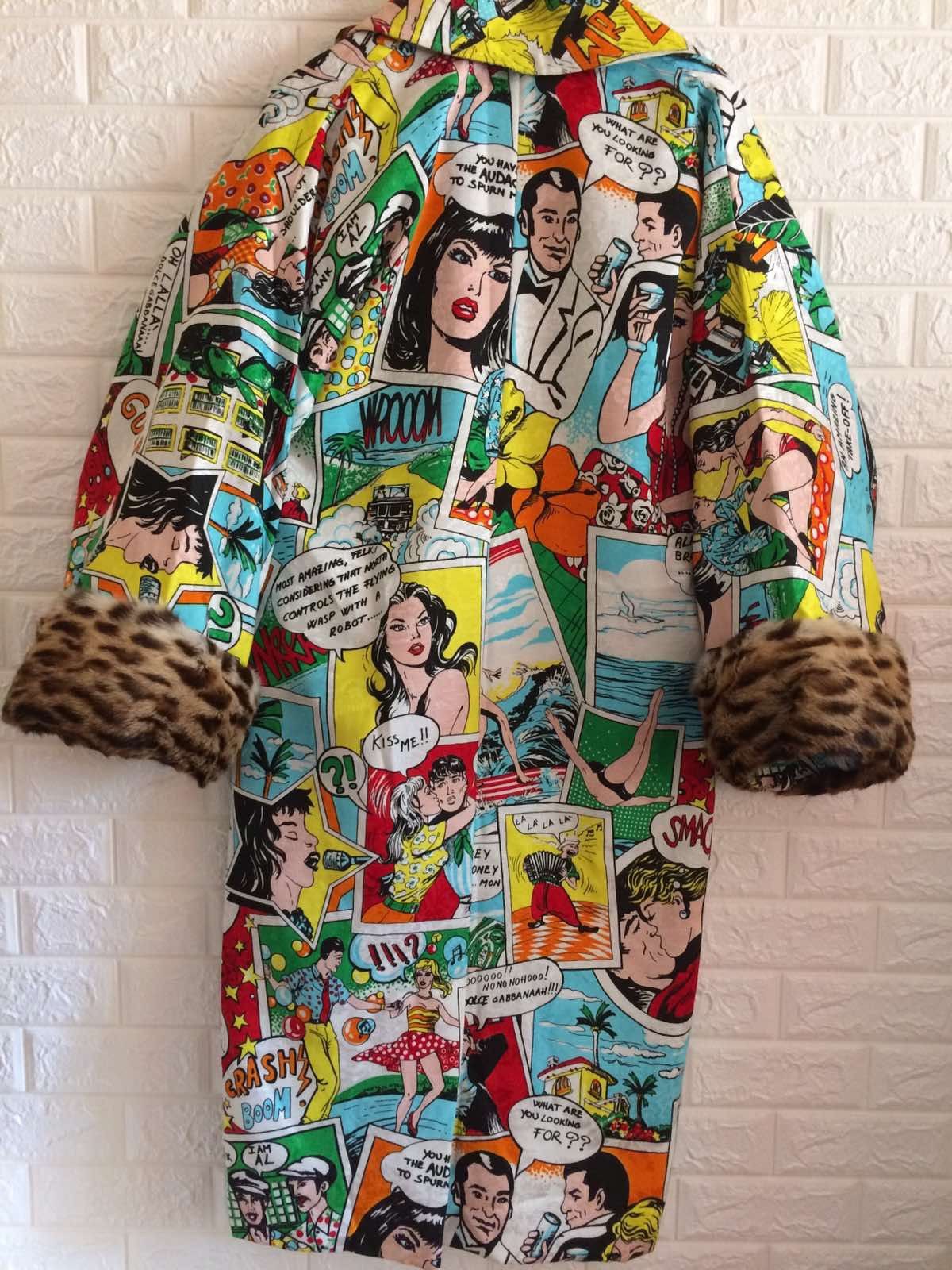 Dolce & Gabbana 🐆🐆2004 Exclusive Vintage Dolce & Gabbana Comic Logo Coat Size M / US 6-8 / IT 42-44 - 2 Thumbnail