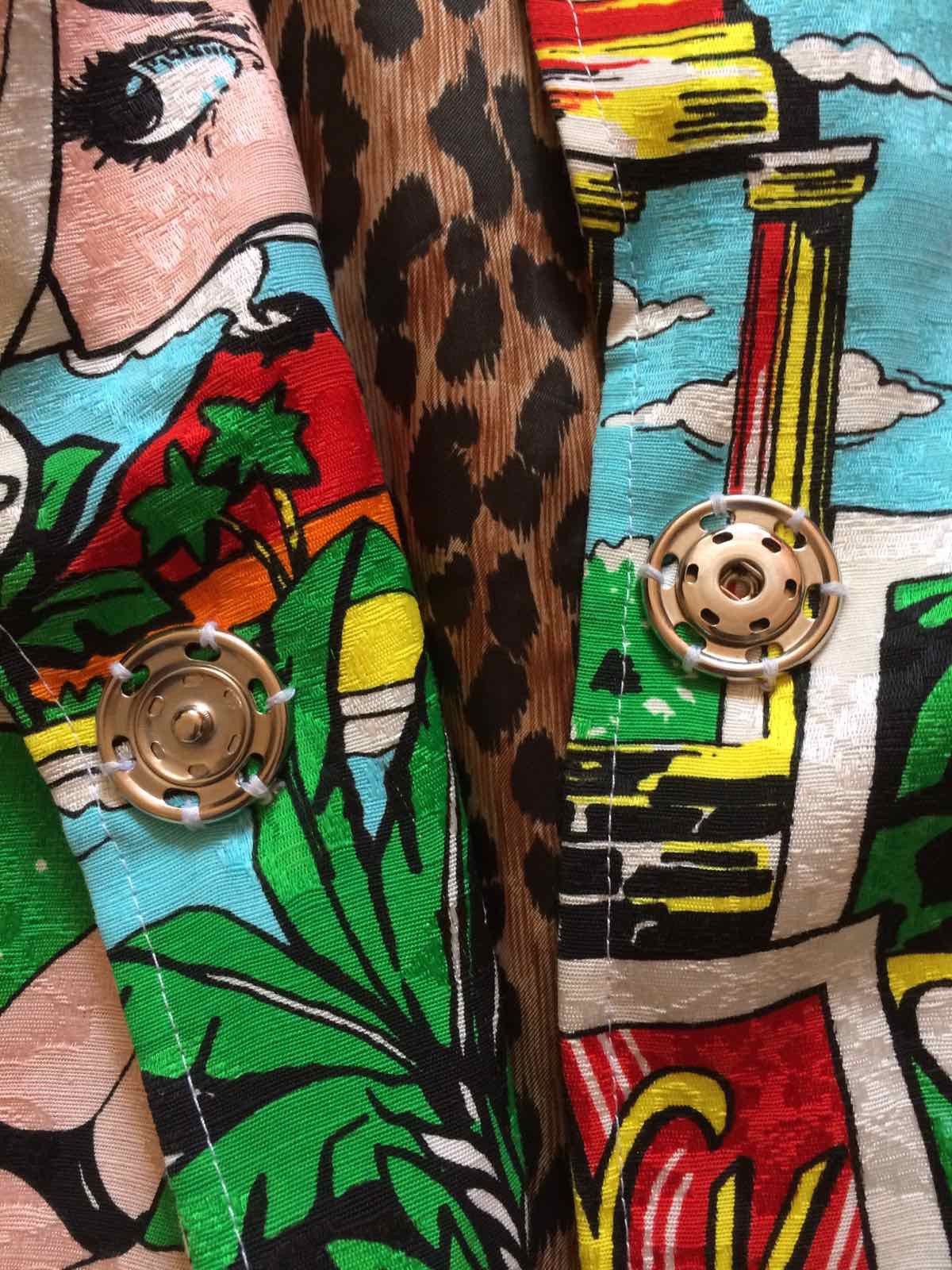 Dolce & Gabbana 🐆🐆2004 Exclusive Vintage Dolce & Gabbana Comic Logo Coat Size M / US 6-8 / IT 42-44 - 8 Thumbnail