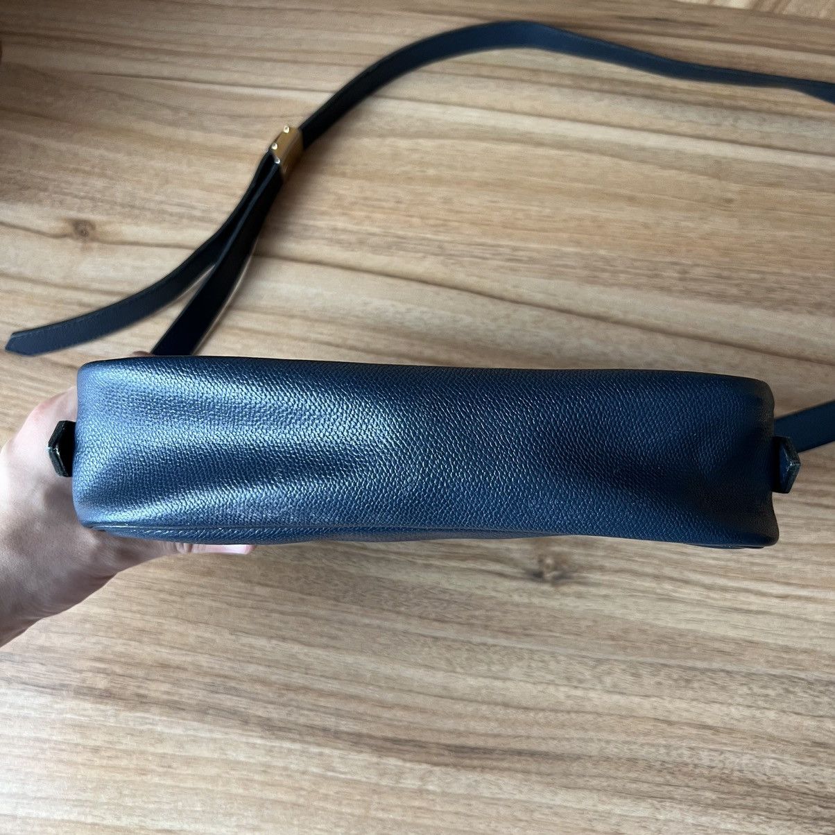 Vintage 🔥Vintage 80s Yves Saint Laurent Navy Shoulder Bag Size ONE SIZE - 6 Thumbnail