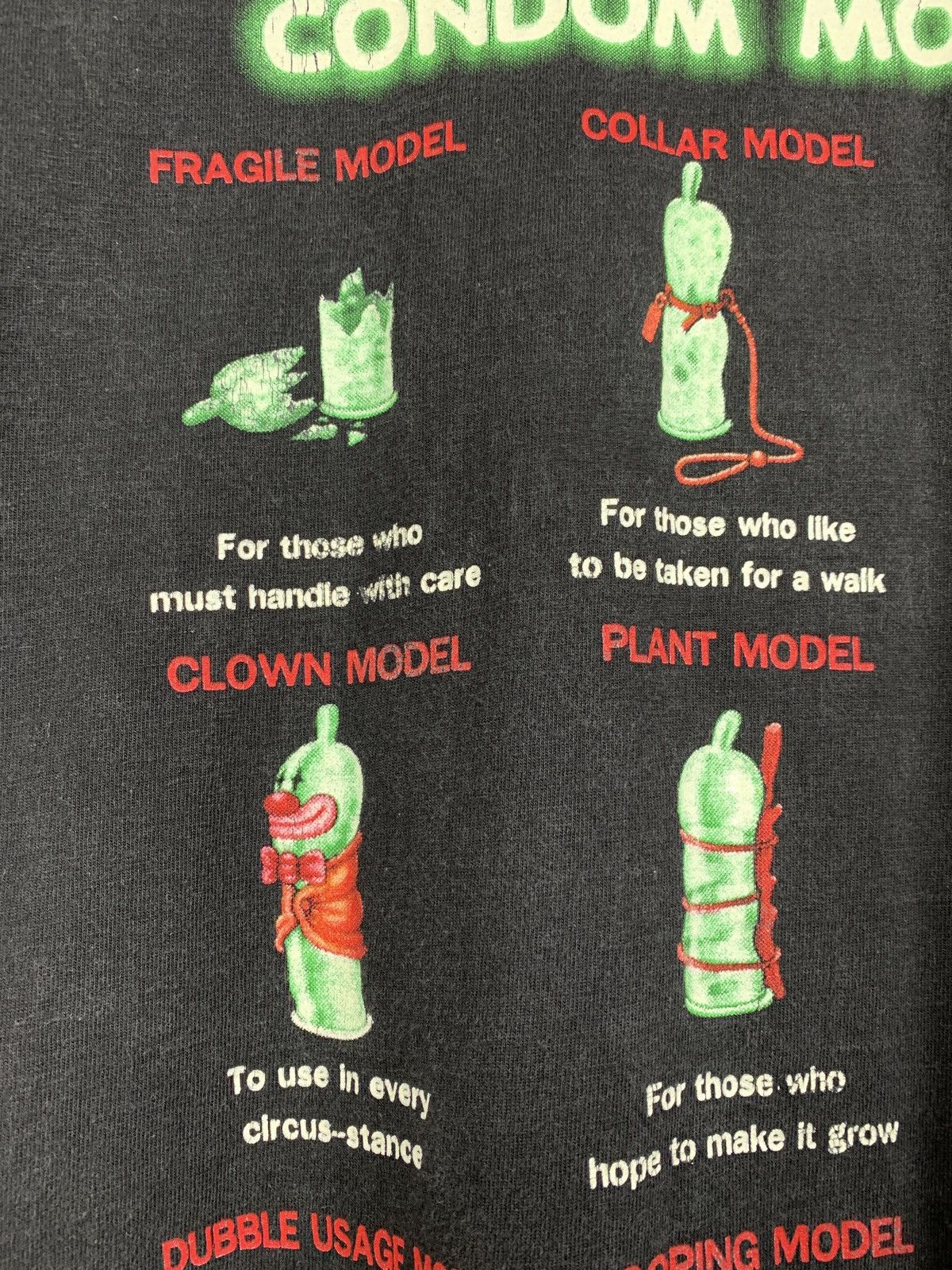 Vintage 2003 Vintage Condom Model Graphic Crazy Humor T-Shirt Size US M / EU 48-50 / 2 - 8 Thumbnail