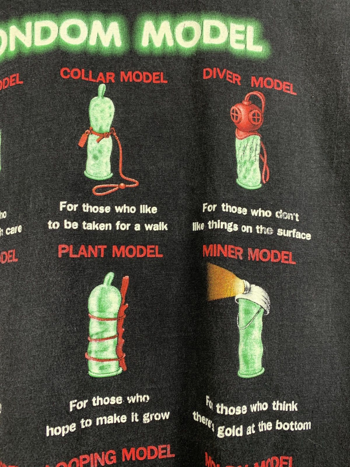 Vintage 2003 Vintage Condom Model Graphic Crazy Humor T-Shirt Size US M / EU 48-50 / 2 - 7 Thumbnail