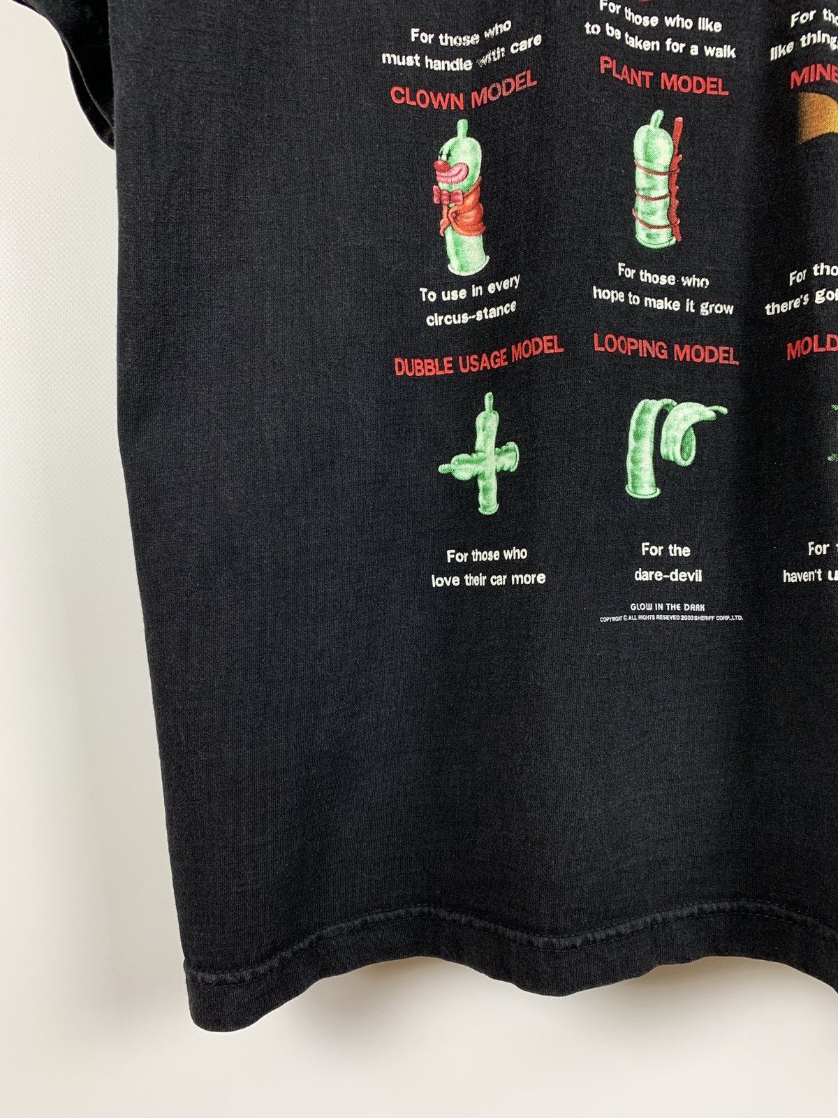 Vintage 2003 Vintage Condom Model Graphic Crazy Humor T-Shirt Size US M / EU 48-50 / 2 - 5 Thumbnail