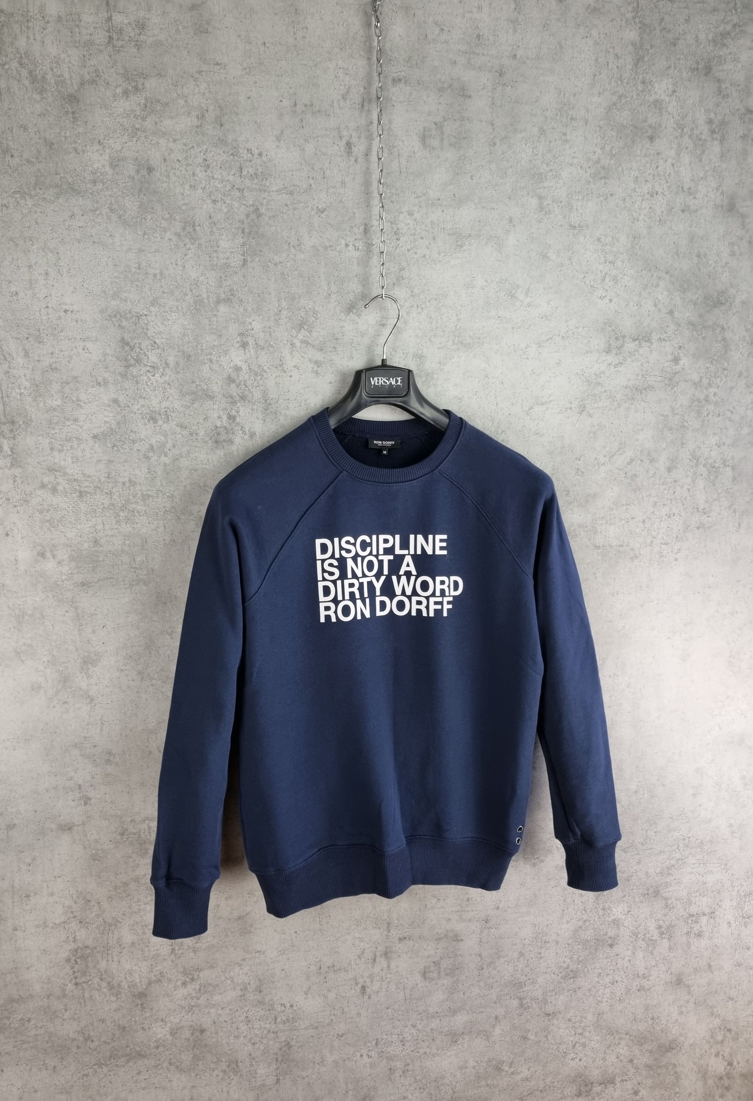 Designer × Japanese Brand Ron Dorff Big Logo Rare Print Navy Sweatshirt Size US M / EU 48-50 / 2 - 2 Thumbnail