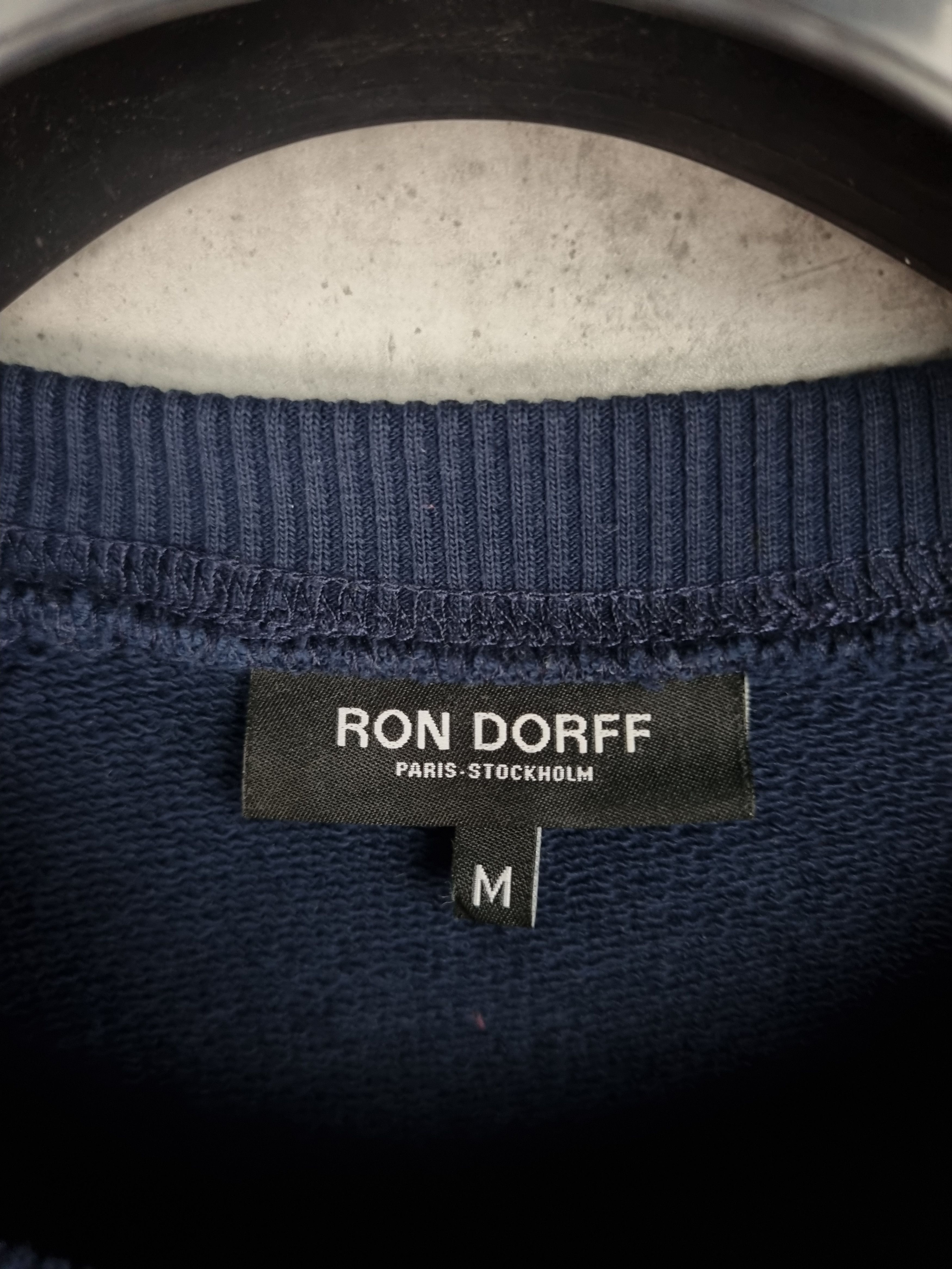 Designer × Japanese Brand Ron Dorff Big Logo Rare Print Navy Sweatshirt Size US M / EU 48-50 / 2 - 3 Thumbnail