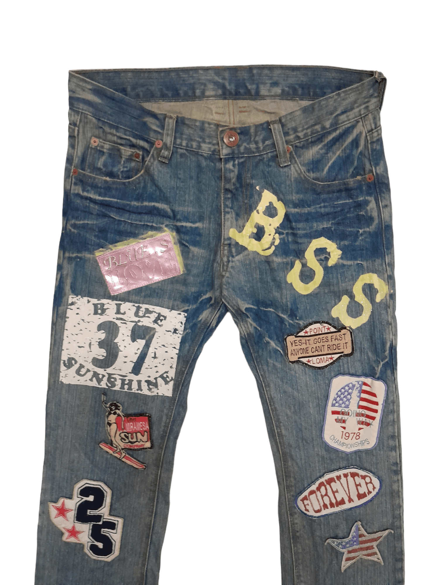 Other BU LU Japan Denim Designer Patches like Hysterics (E557) w32 Size US 32 / EU 48 - 2 Thumbnail