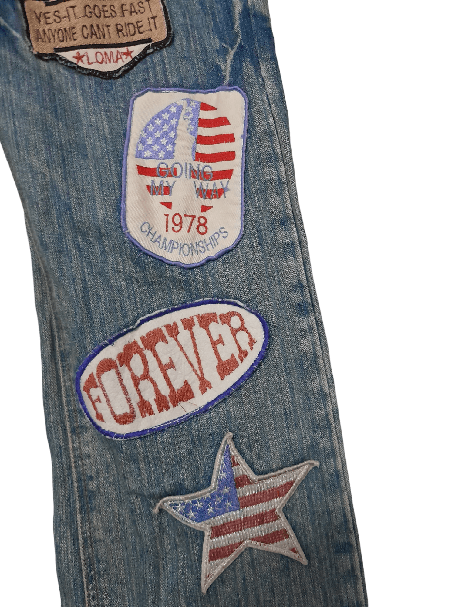 Other BU LU Japan Denim Designer Patches like Hysterics (E557) w32 Size US 32 / EU 48 - 6 Thumbnail