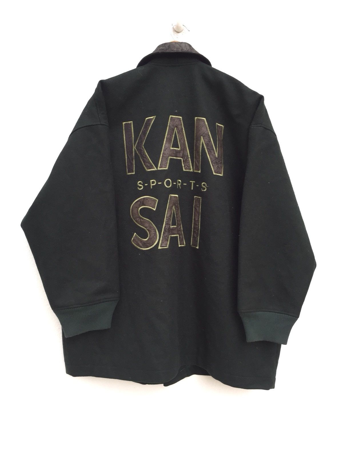 Kansai Yamamoto DOPE🔥Kansai Man Sport Logo Wool O/S Varsity Jacket Size US L / EU 52-54 / 3 - 2 Thumbnail