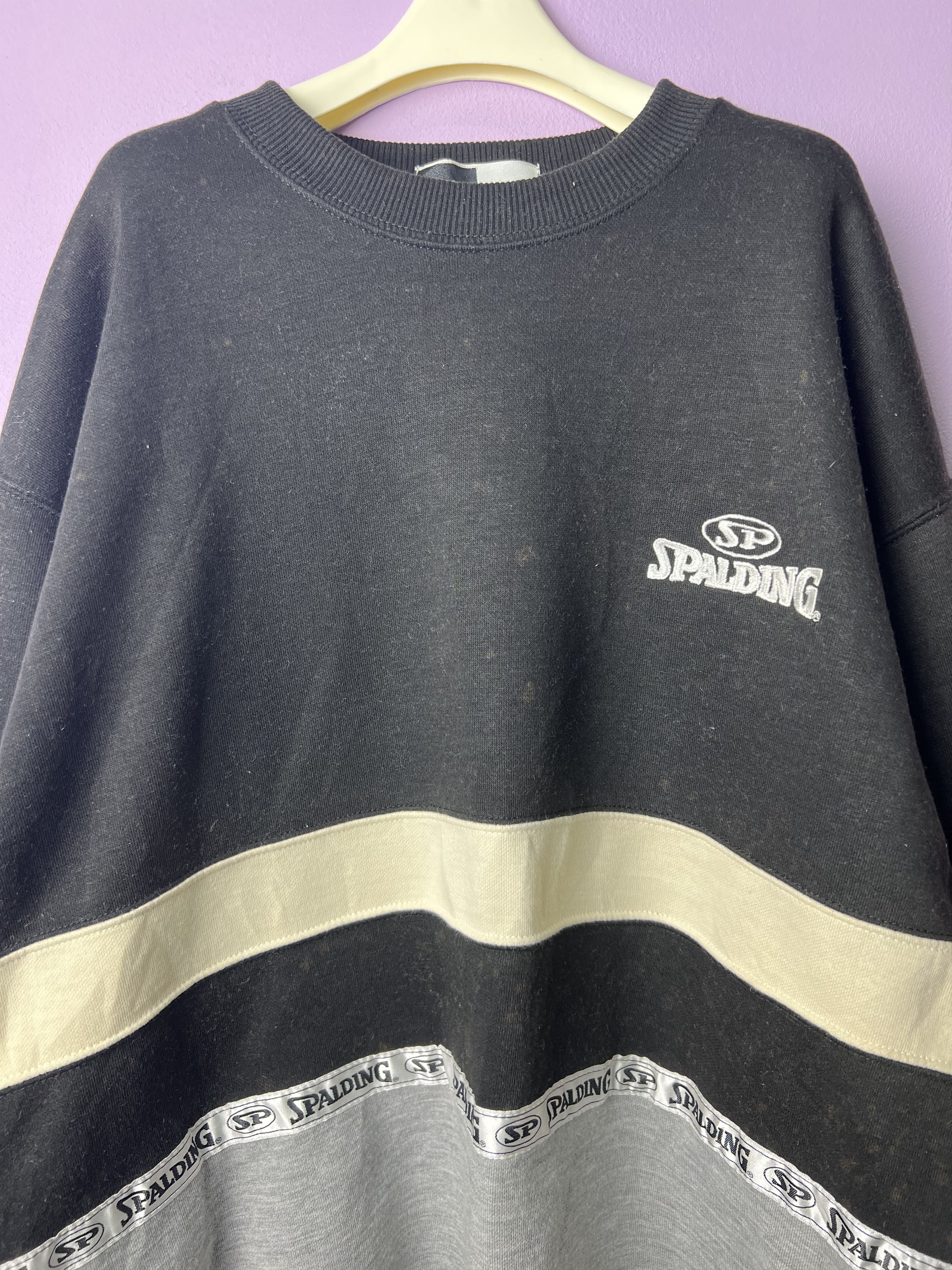 Spalding 🔥Vintage Spalding Side Stripe Crewneck Sweatshirts Size US M / EU 48-50 / 2 - 9 Thumbnail