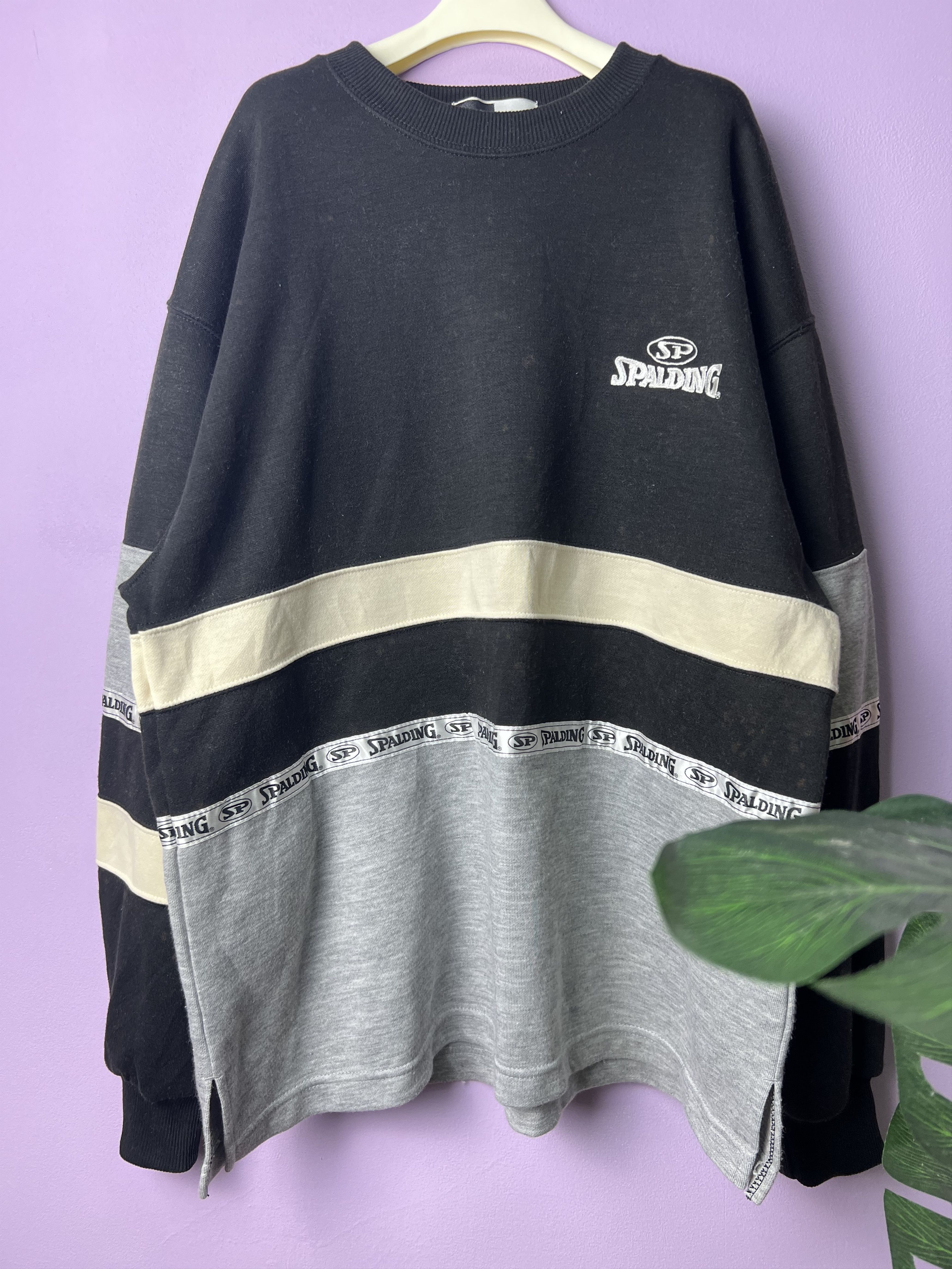 Spalding 🔥Vintage Spalding Side Stripe Crewneck Sweatshirts Size US M / EU 48-50 / 2 - 2 Thumbnail