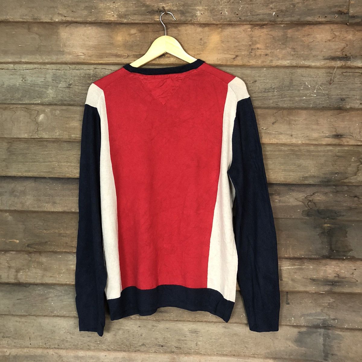 Tommy Hilfiger × Vintage Tommy Hilfiger Red Knitwear sweatshirt #5540 Size US XL / EU 56 / 4 - 11 Thumbnail