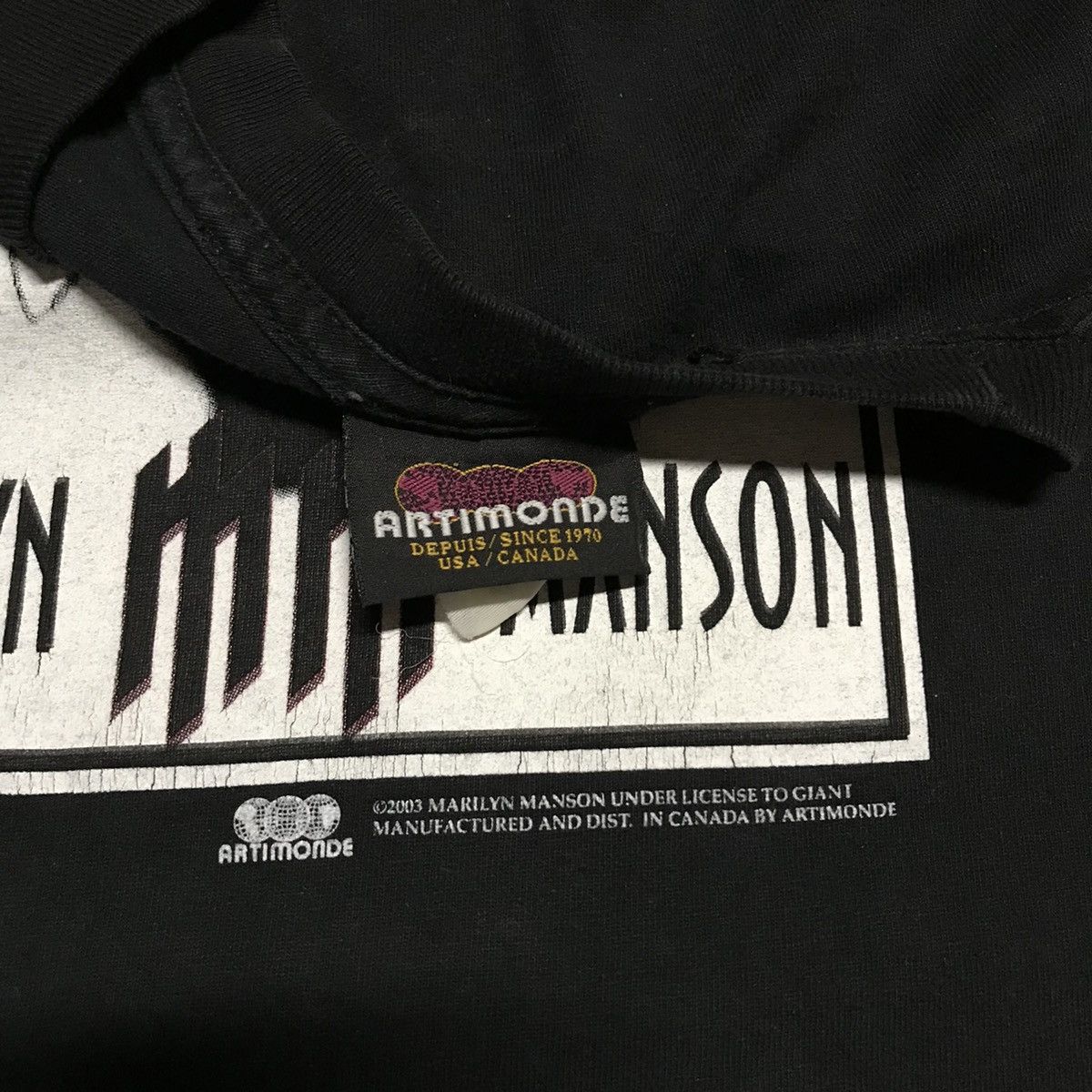 Vintage 2003 Marilyn Manson Band T Shirt