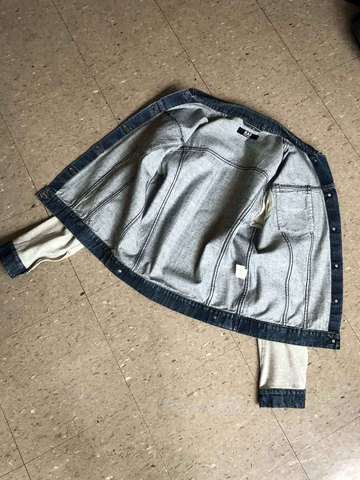 Raf Simons × Raf by Raf Simons Raf Simons Hybrid Denim Jacket Size US M / EU 48-50 / 2 - 3 Thumbnail
