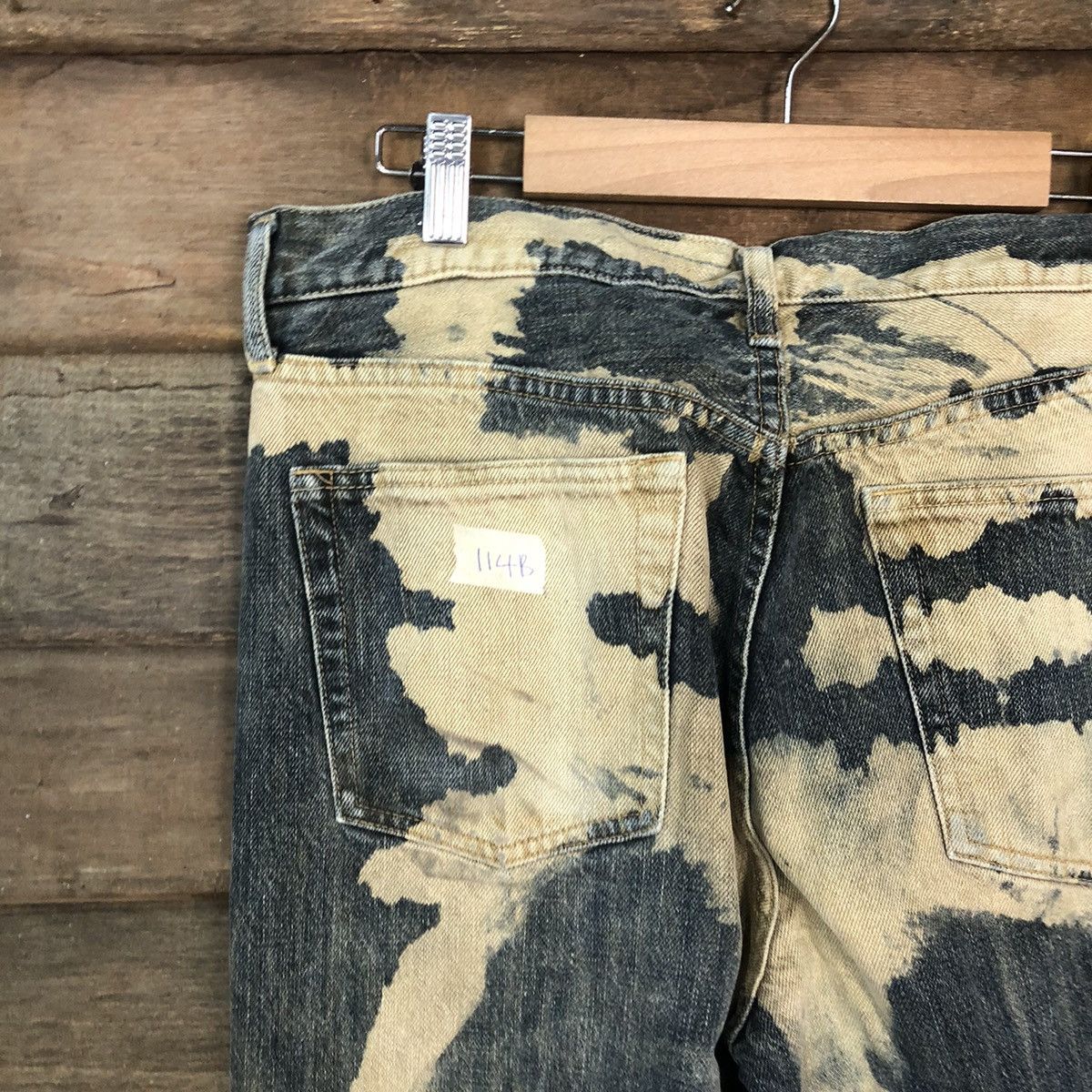 Japanese Brand DL Uniqlo japan Distressed acid wash style Denim Pants #114B Size US 32 / EU 48 - 13 Thumbnail