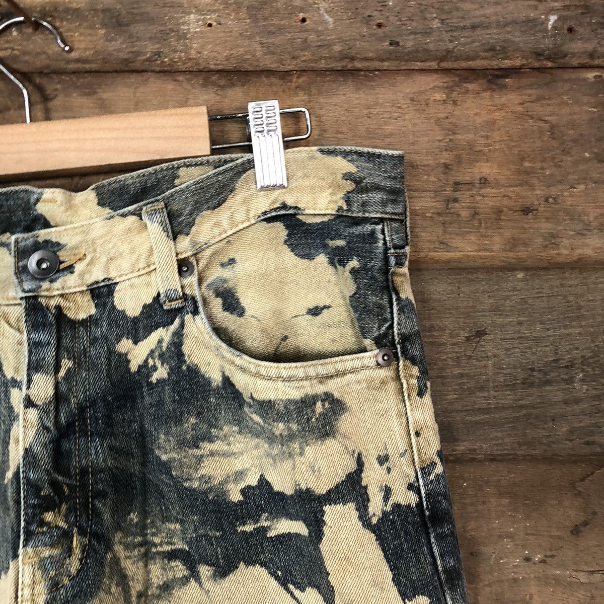 Japanese Brand DL Uniqlo japan Distressed acid wash style Denim Pants #114B Size US 32 / EU 48 - 5 Thumbnail