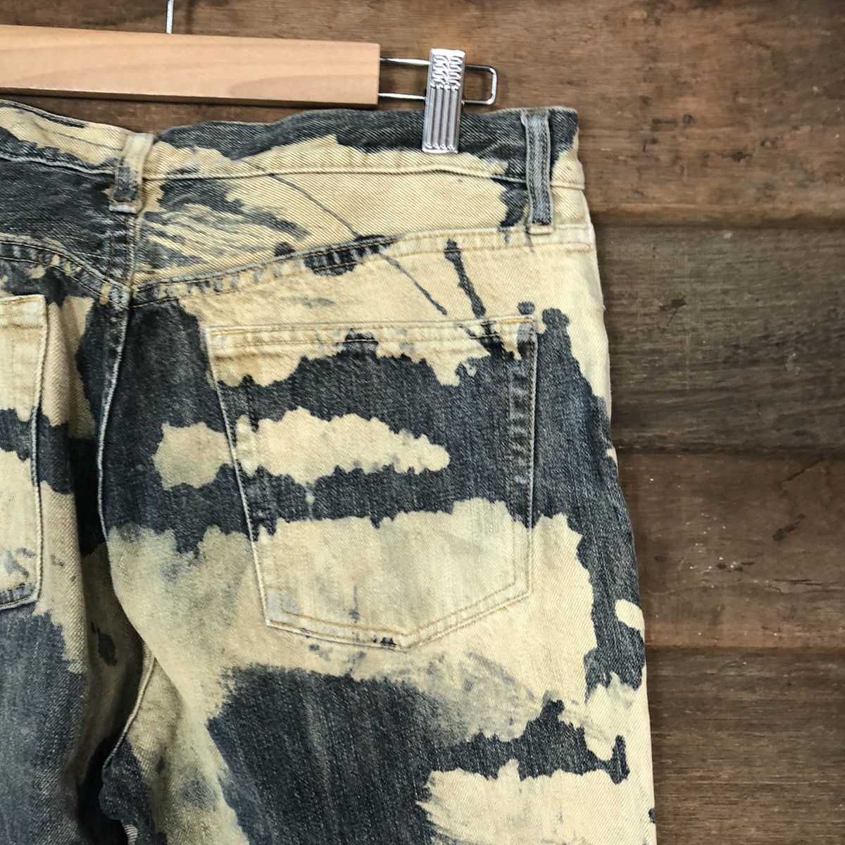 Japanese Brand DL Uniqlo japan Distressed acid wash style Denim Pants #114B Size US 32 / EU 48 - 14 Thumbnail