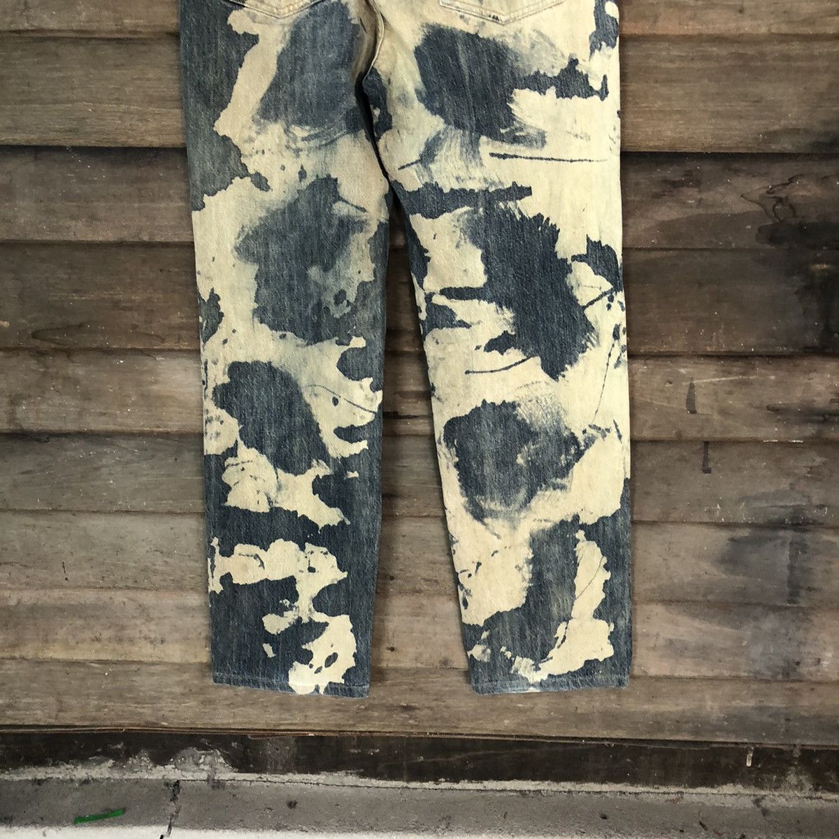 Japanese Brand DL Uniqlo japan Distressed acid wash style Denim Pants #114B Size US 32 / EU 48 - 12 Thumbnail