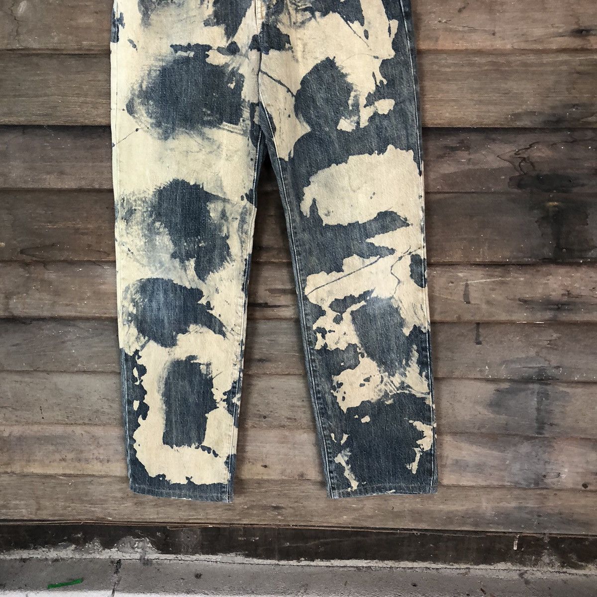 Japanese Brand DL Uniqlo japan Distressed acid wash style Denim Pants #114B Size US 32 / EU 48 - 3 Thumbnail