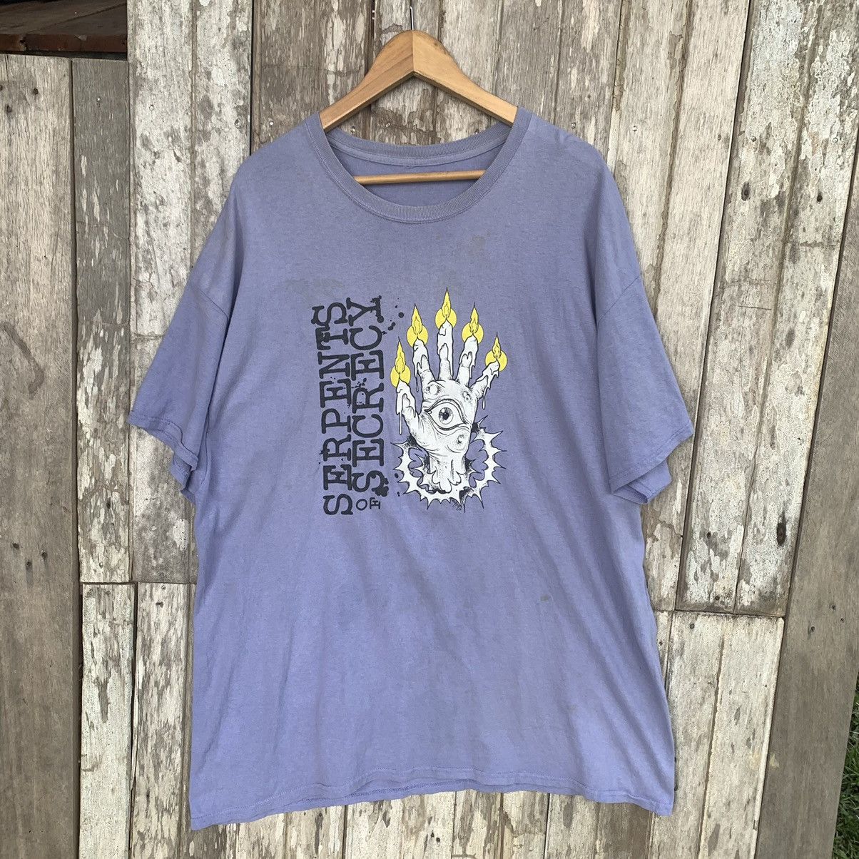 Thrashed Faded Serpents Of Secrecy Band Tee