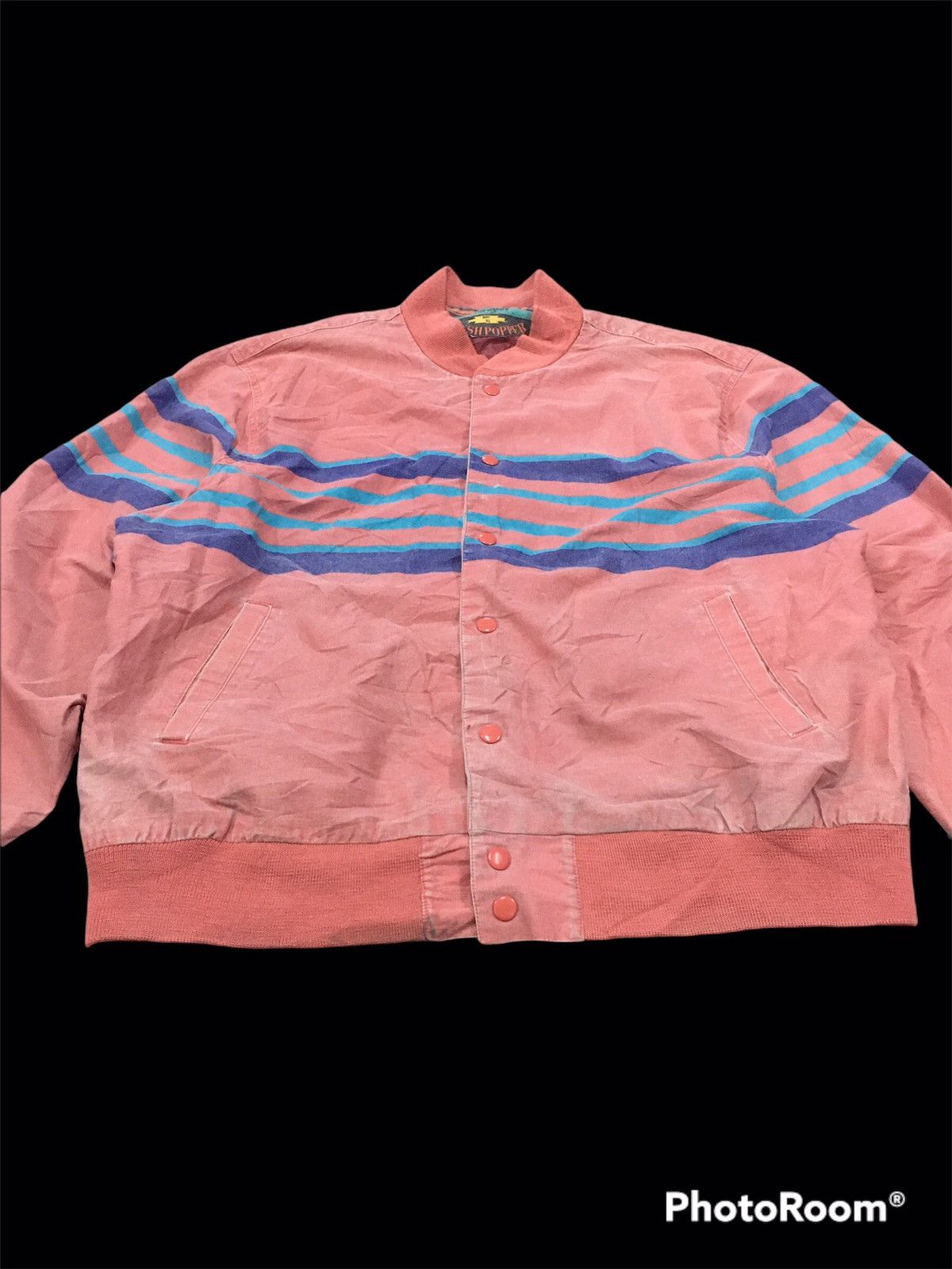 Other 🔥RARE🔥Vintage Wrangler Stripe Kurt Kobain Bomber Jacket Size US XL / EU 56 / 4 - 3 Thumbnail
