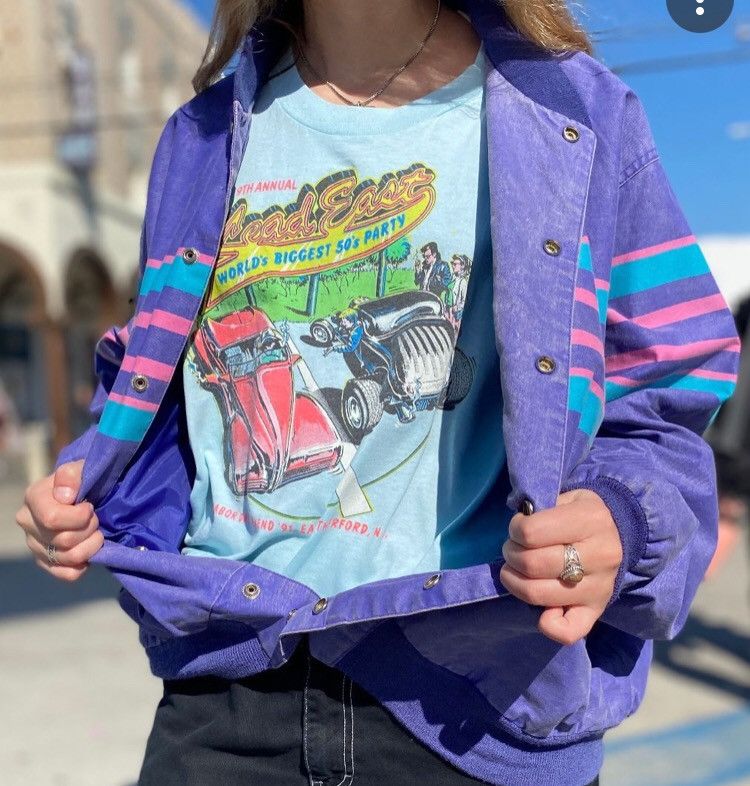 Other 🔥RARE🔥Vintage Wrangler Stripe Kurt Kobain Bomber Jacket Size US XL / EU 56 / 4 - 1 Thumbnail