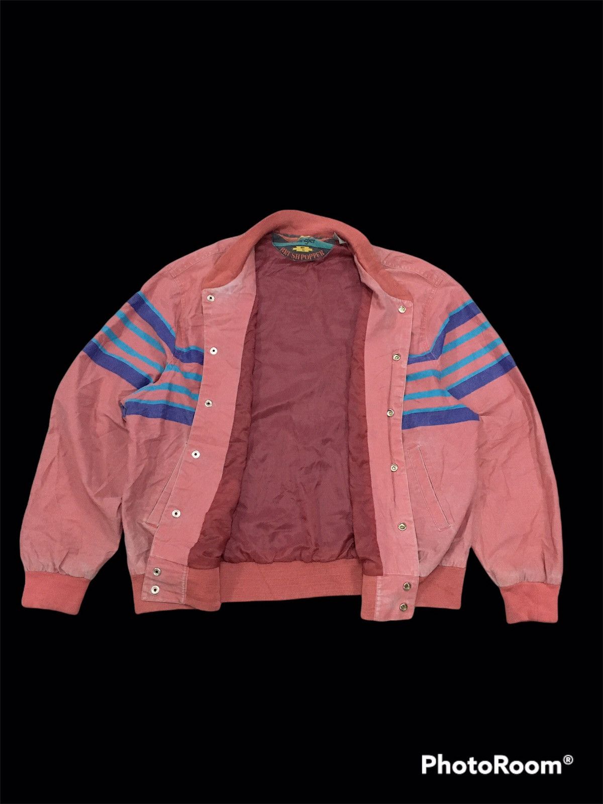 Other 🔥RARE🔥Vintage Wrangler Stripe Kurt Kobain Bomber Jacket Size US XL / EU 56 / 4 - 6 Thumbnail